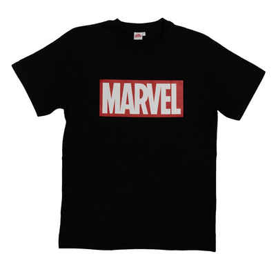 United Labels® T-Shirt Marvel T-Shirt für Herren – Logo Schwarz