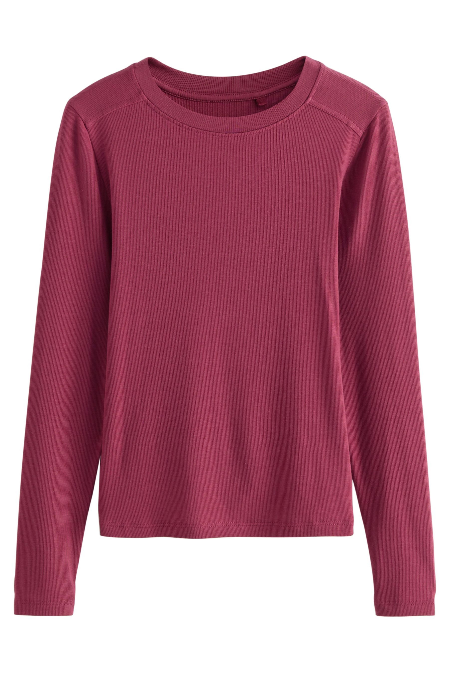 Next T-Shirt Weiches, geripptes, leichtes Langarmshirt (1-tlg) günstig online kaufen