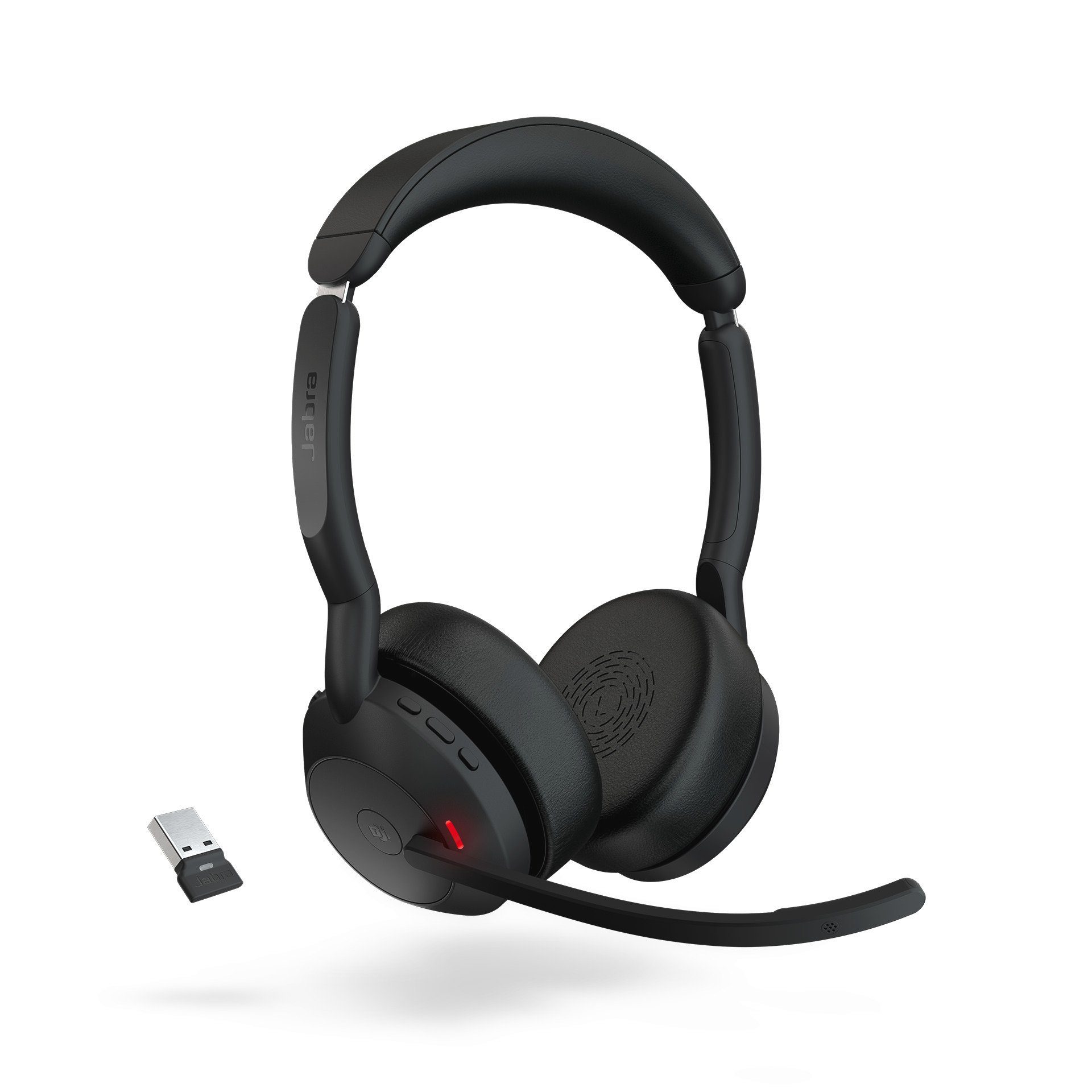 Stereo USB-A) MS Evolve2 Kopfhörer Noise (Active Jabra 55 (ANC), Cancelling Bluetooth,