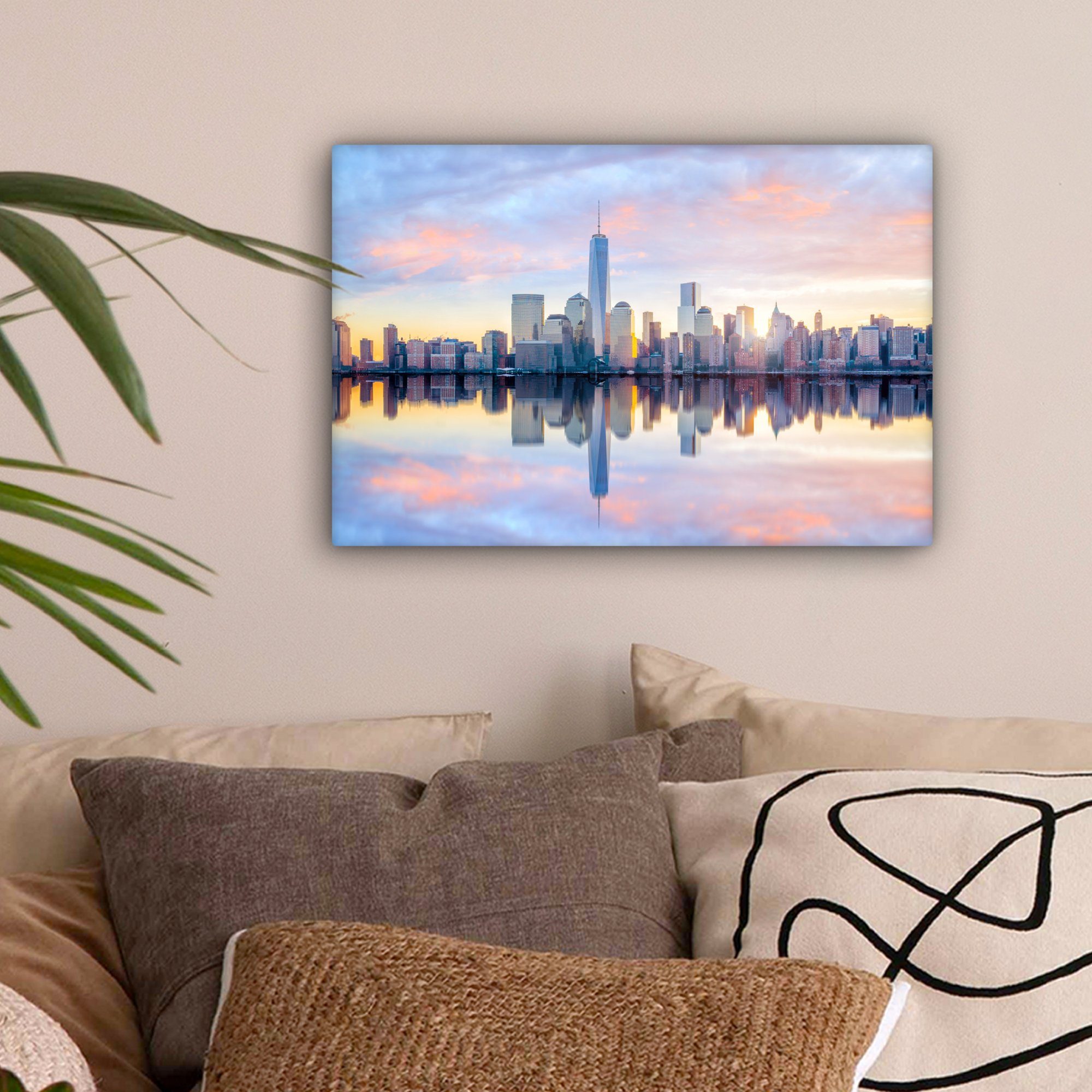OneMillionCanvasses® Leinwandbild New York - Wasser günstig online kaufen