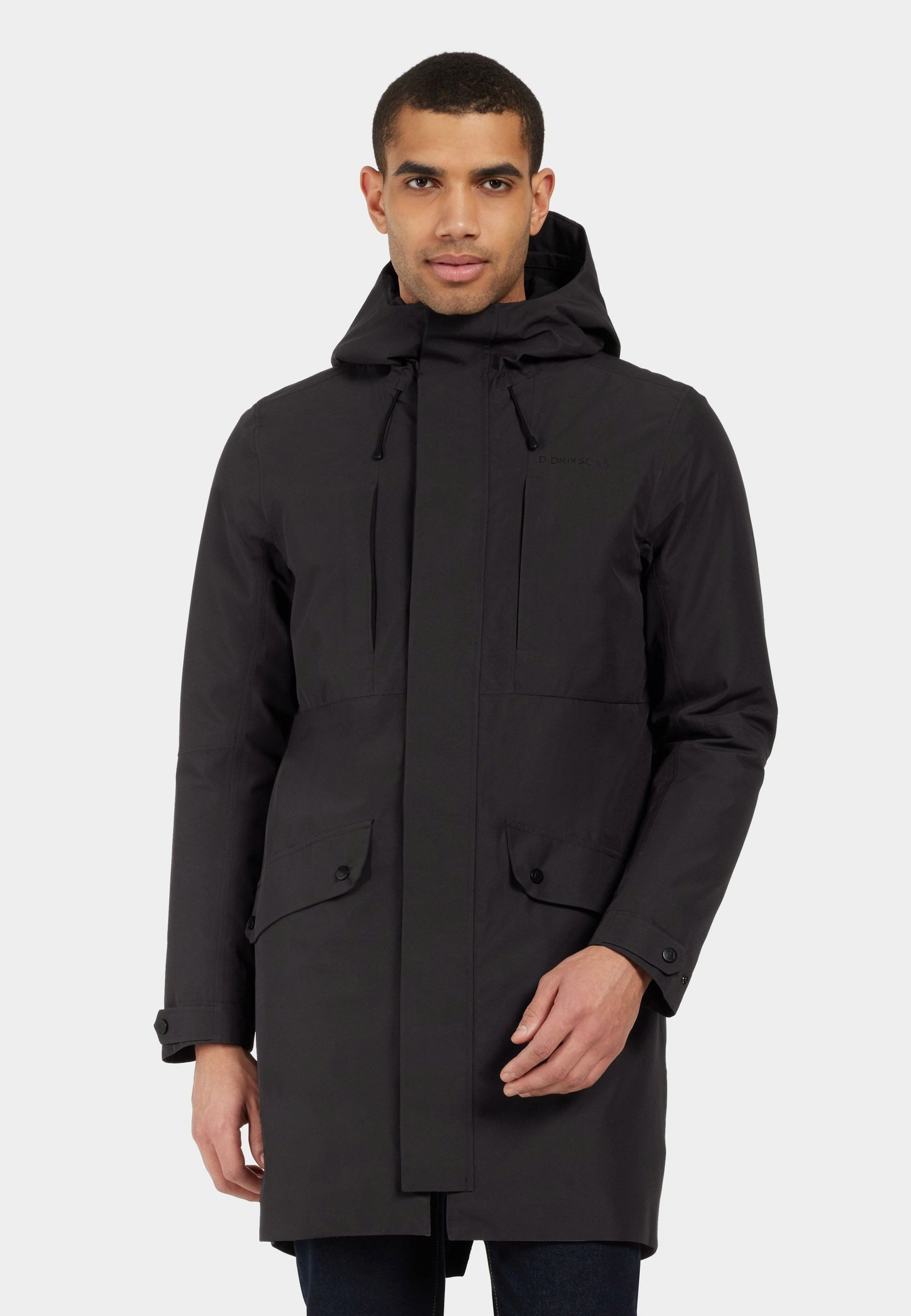 Didriksons Funktionsparka Herren Winterjacke Winterparka Wasserdicht FALKE mit Kapuze mit Taschen