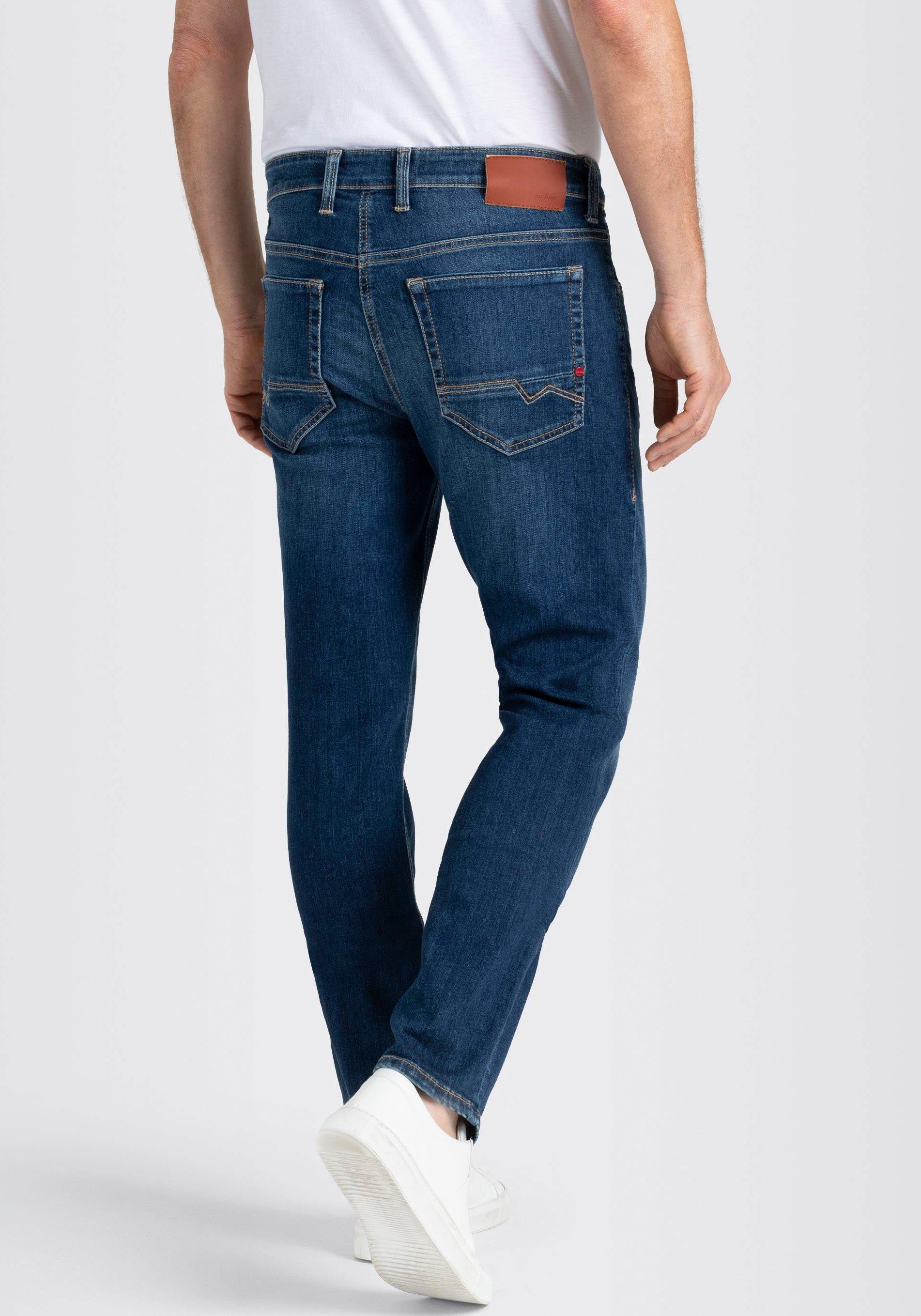 MAC Straight-Jeans Arne Pipe stonewash blue