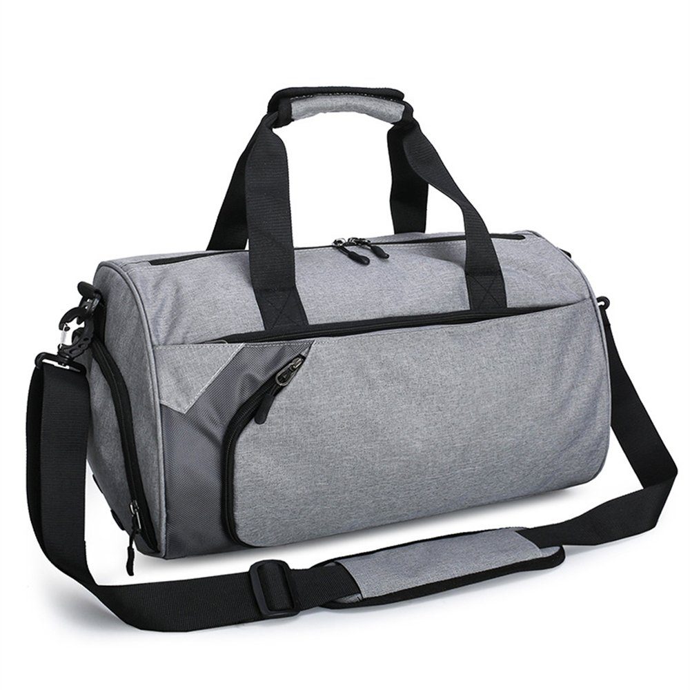 Rouemi Sporttasche Sporttasche für Männer, nass und trocken, hohe Kapazität Grau