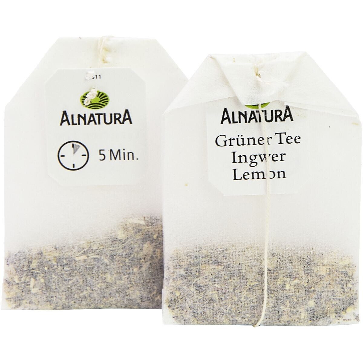 Alnatura Tee Ingwer-Lemon, aromatisierter Grüntee, 20 Aufgussbeutel