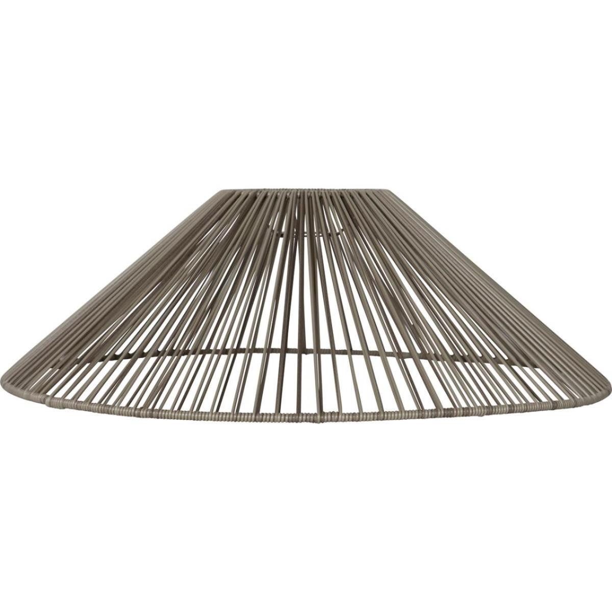 STAR TRADING Lampenschirm Lampenschirm für E27 Fassungen beige D: 58cm wetterfest Rattanoptik