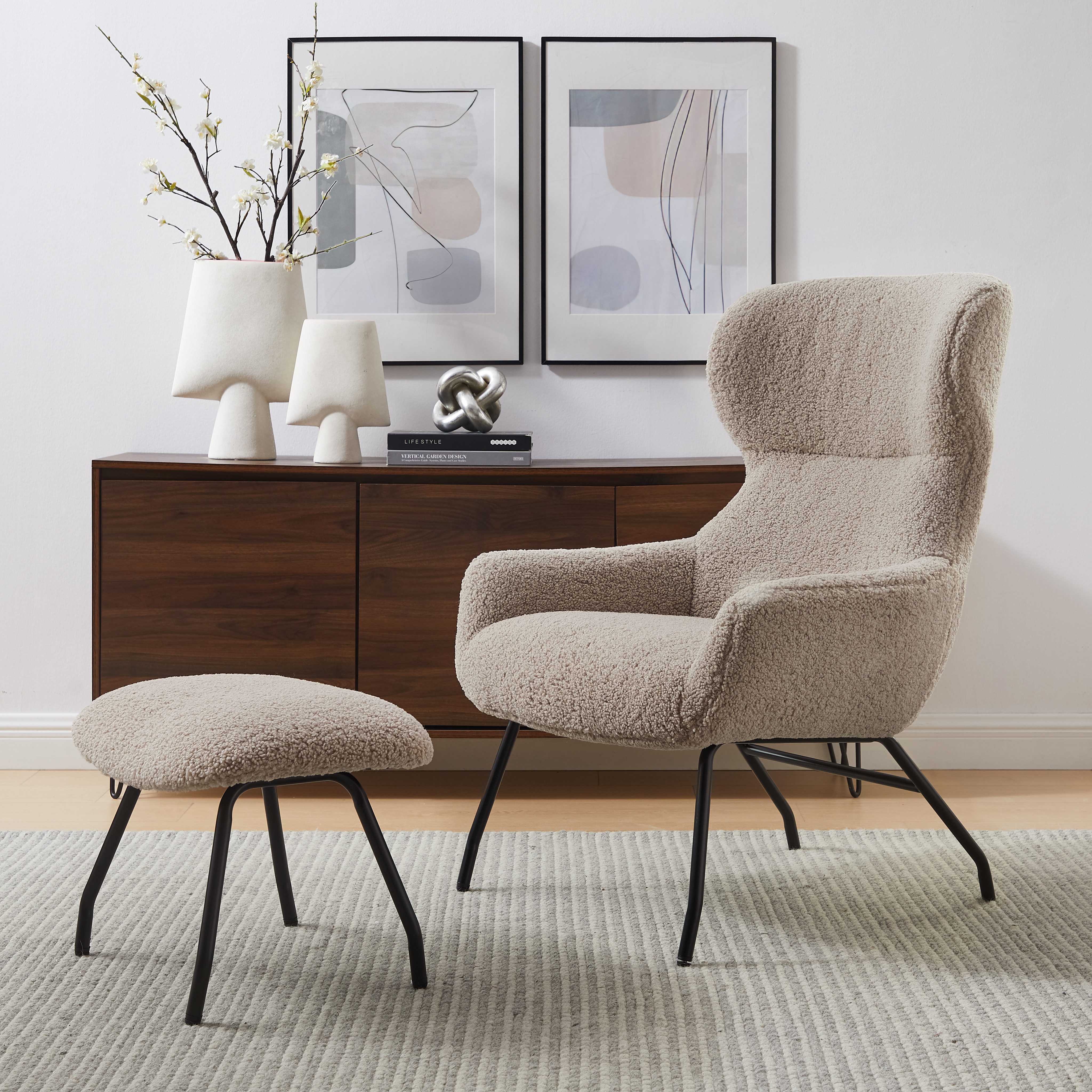 SalesFever Sessel Orlando Bequemer Sessel zum Entspannen (Set, 2-St), mit B günstig online kaufen