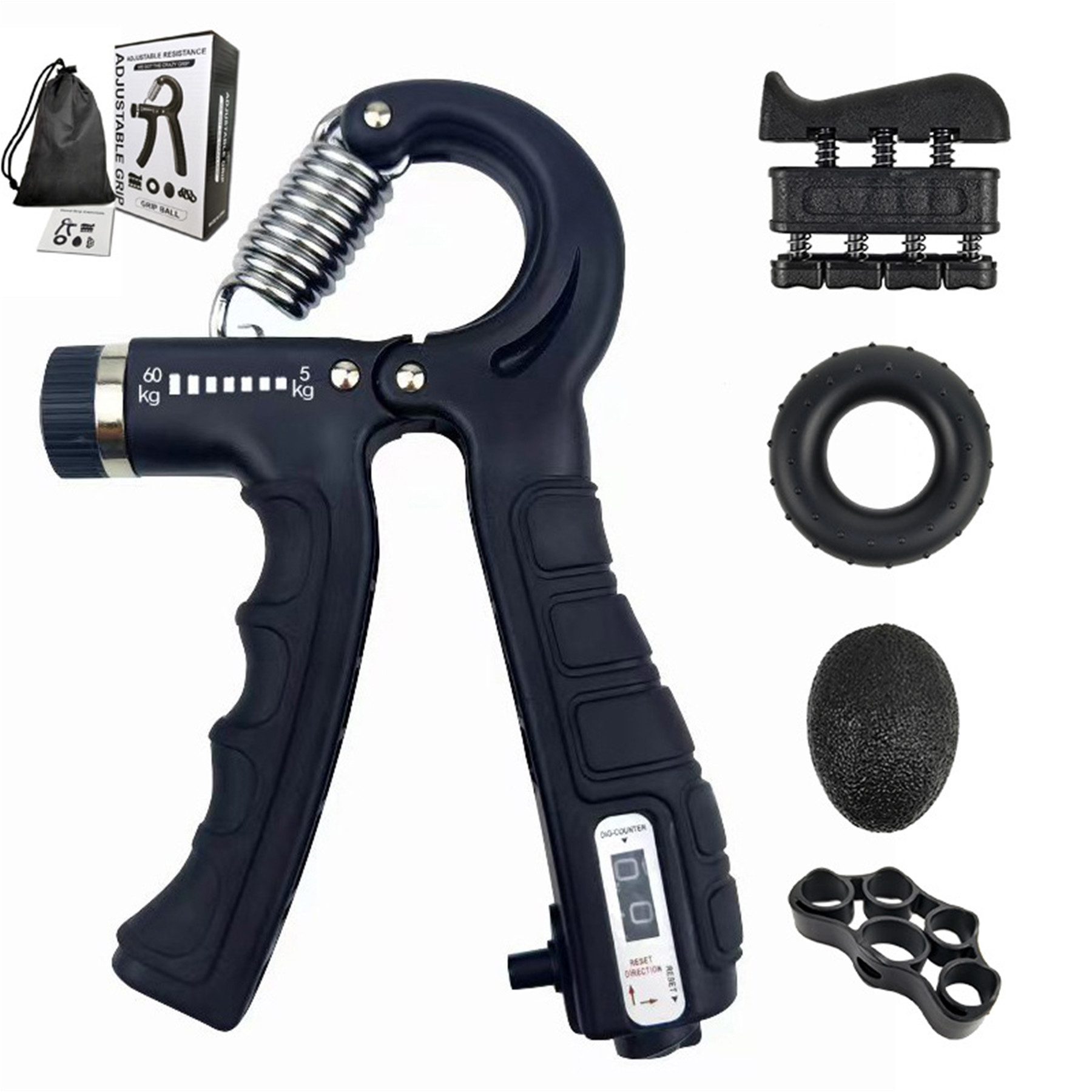 Handmuskeltrainer Handtrainer Unterarmtrainer,Griffkraft Trainer (5-St)