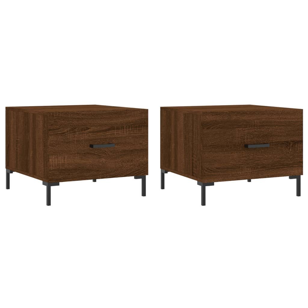 vidaXL Couchtisch Couchtische 2 Stk. Braun günstig online kaufen