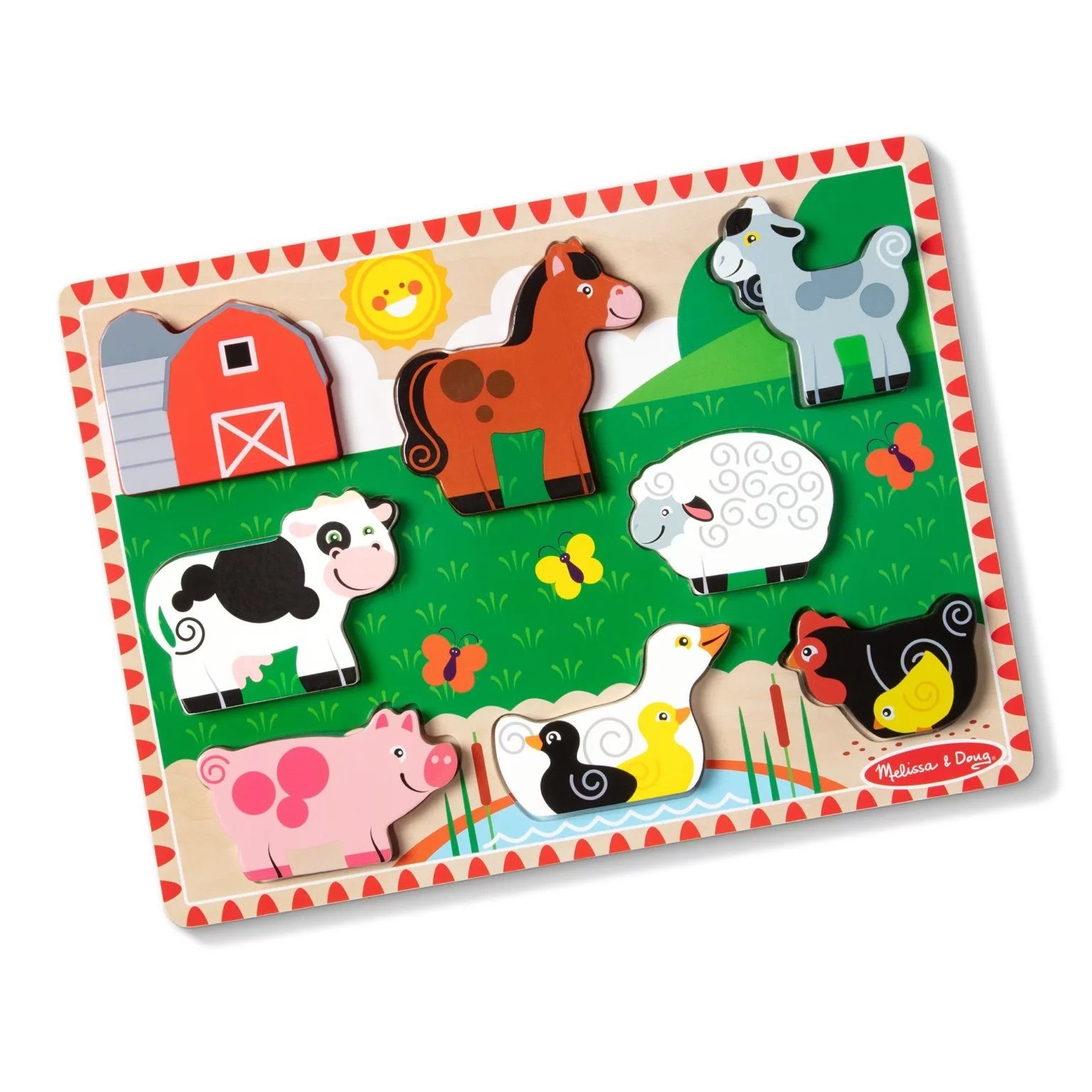 Steckpuzzle Bauernhof Chunky Puzzle 8 Teile