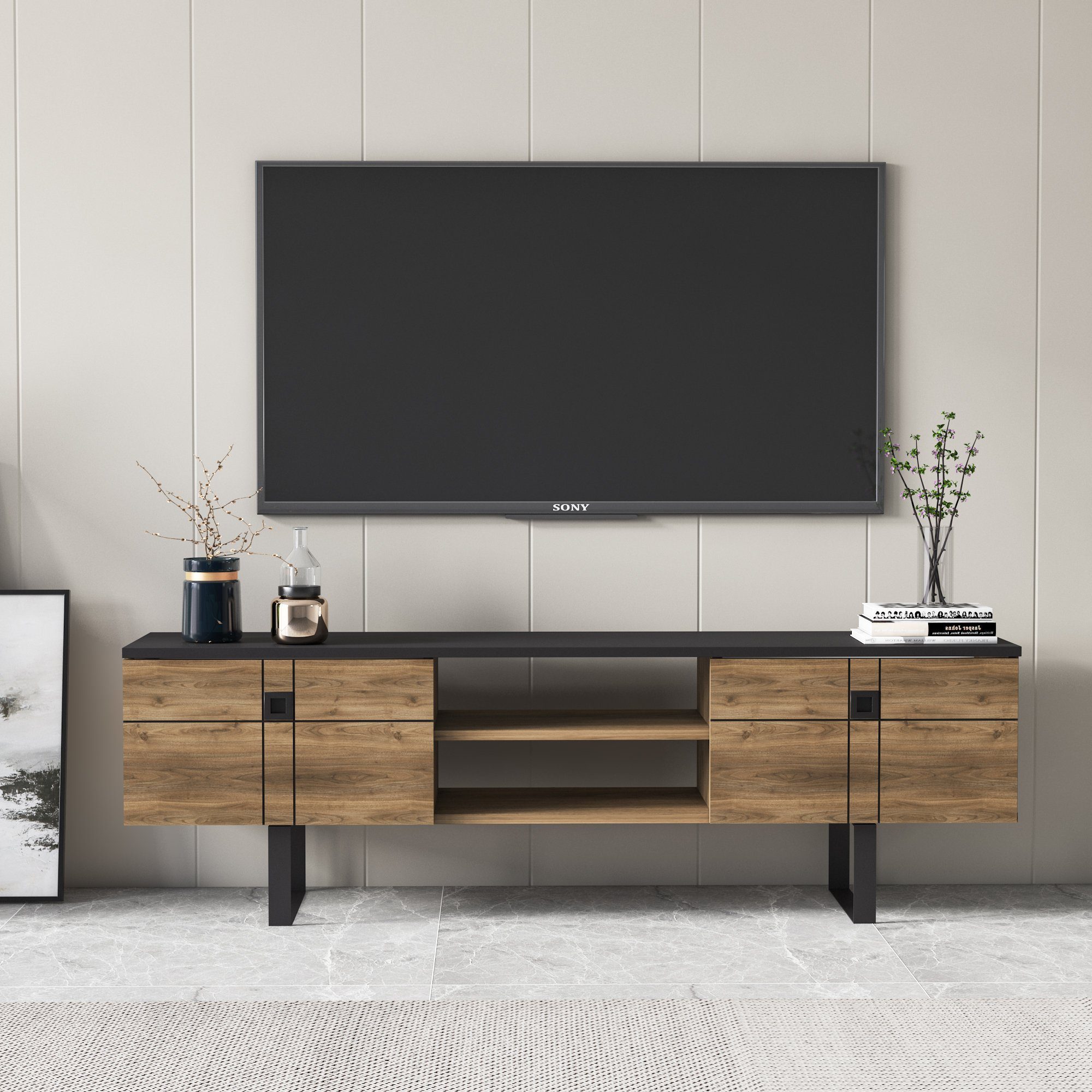 DEMA Home TV-Schrank Lowboard Zeus, Breite 160 cm, Fernseher bis zu 32-70 Z günstig online kaufen