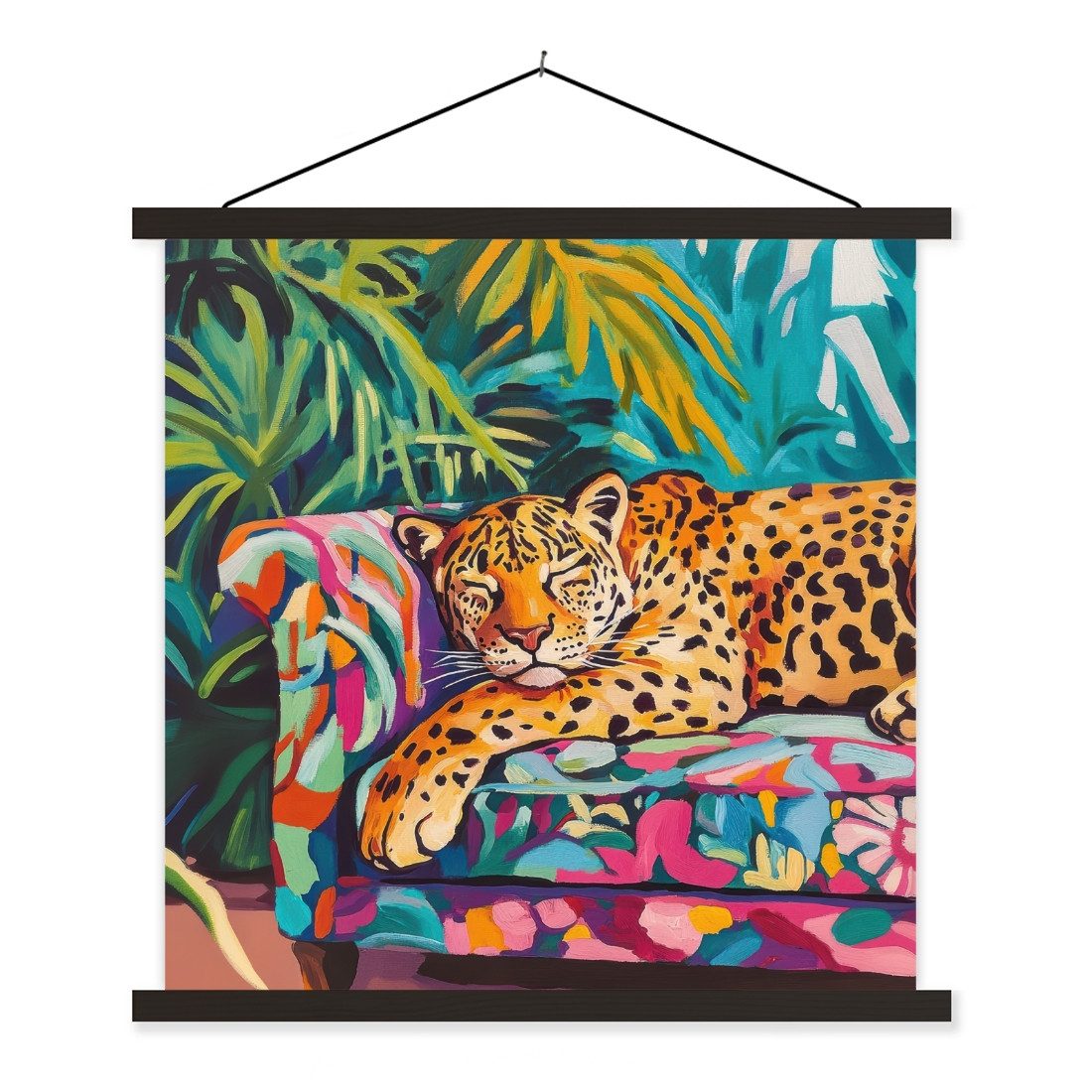 MuchoWow Poster Leopard - Bunt - günstig online kaufen