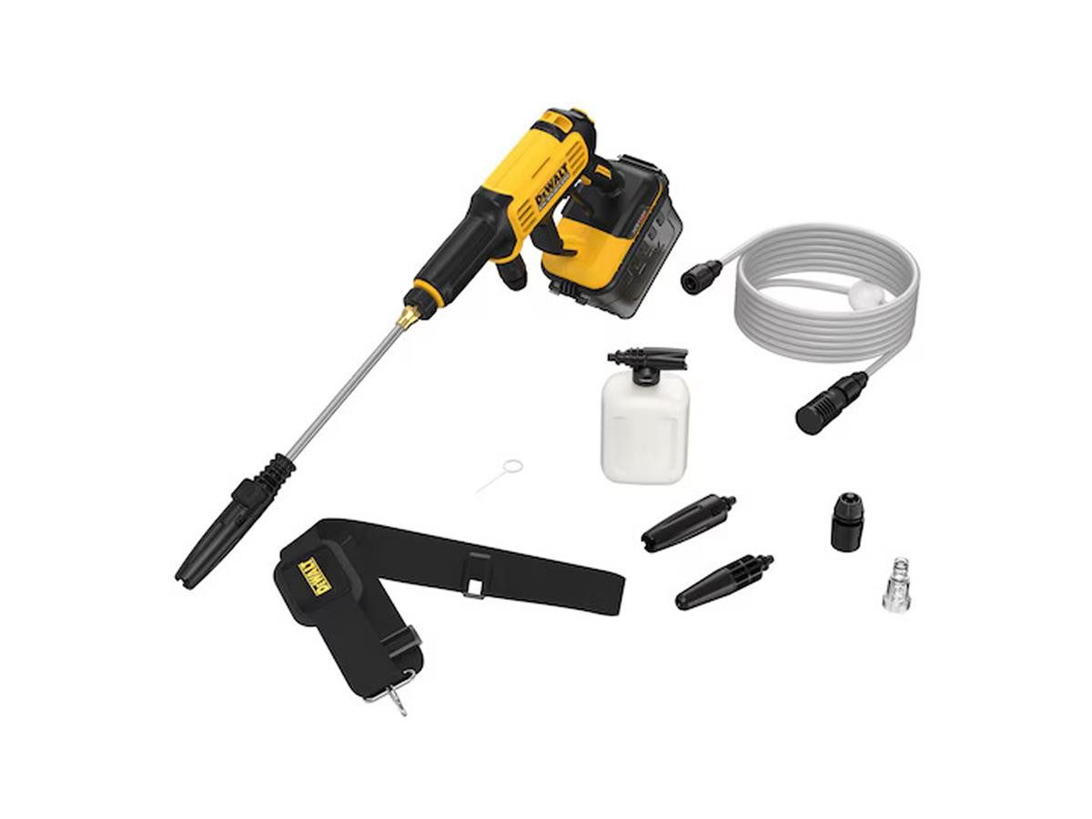 DeWalt Akku-Druckreiniger Flexvolt Tragbar, 54 V, Druck max: 69 bar, Fördermenge max: 227 l/h, bürstenlosem Motor und Axialkolbenpumpe, ohne Akku und Ladegerät