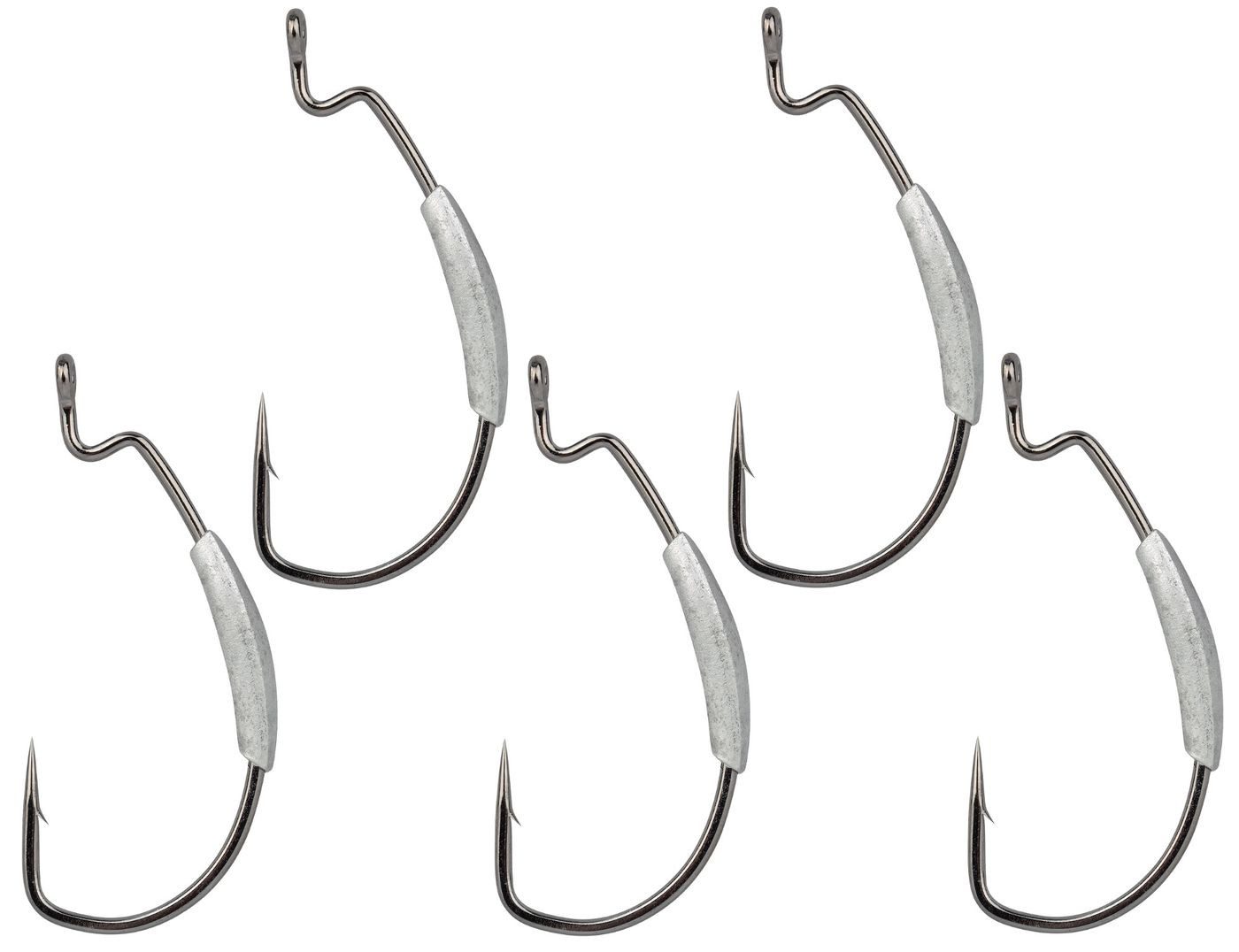 Offset-Haken Gamakatsu Weighted Super Line EWG - 5 Offsethaken mit Gewicht