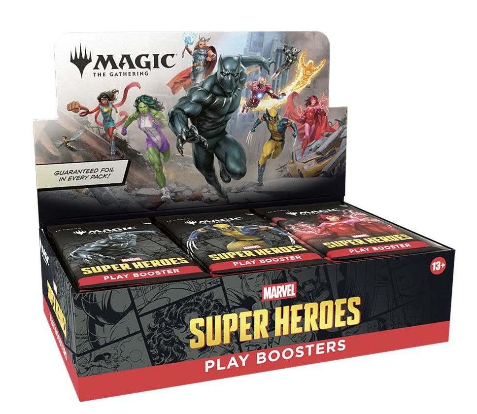 Magic the Gathering Sammelkarte Marvel Super Heroes Play Booster Display Englisch, Includes 30 Play Booster Packs
