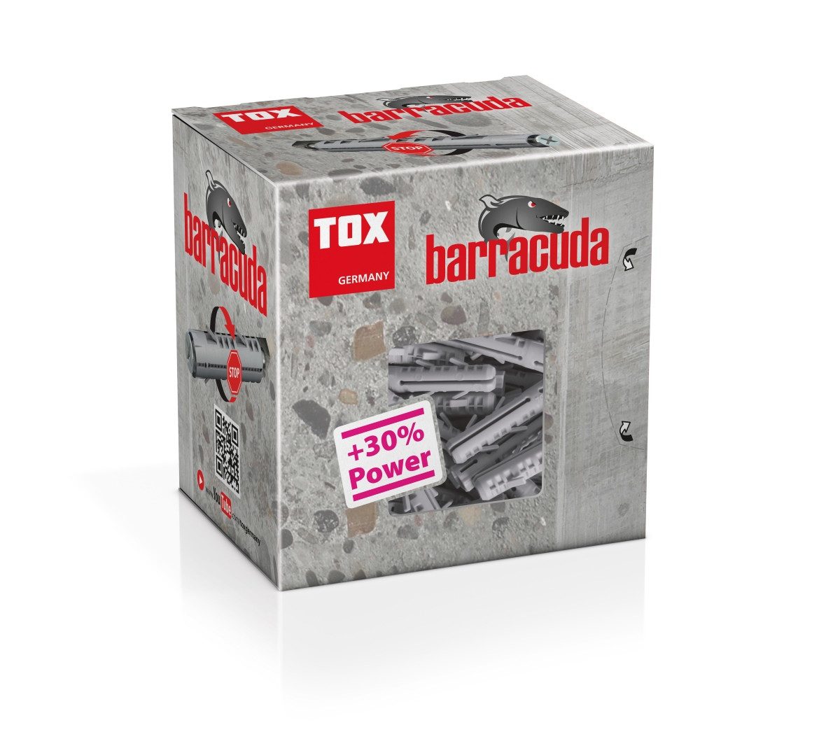Tox Spreizdübel Spreizdübel Barracuda 6/30, (100-tlg)