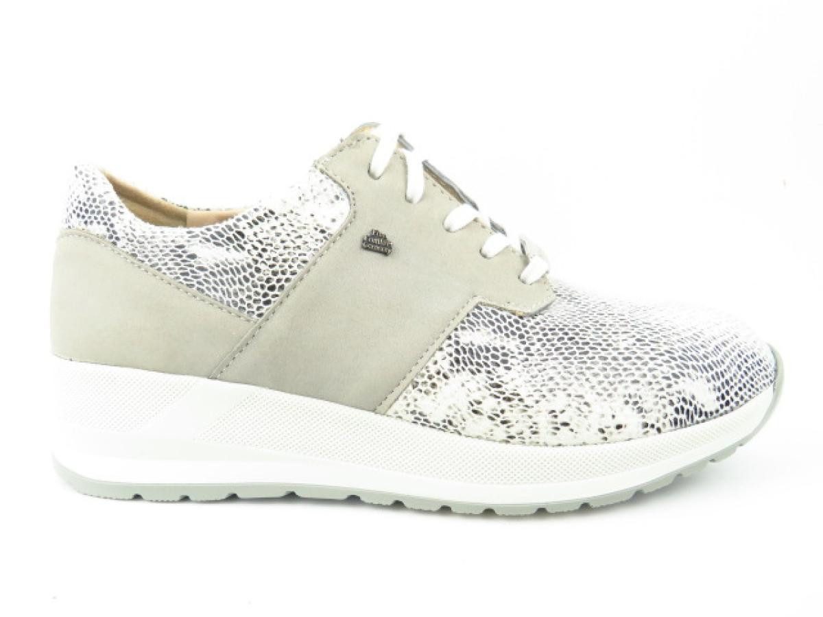 Finn Comfort Caino Stretch/Nubuk grau Schnürschuh