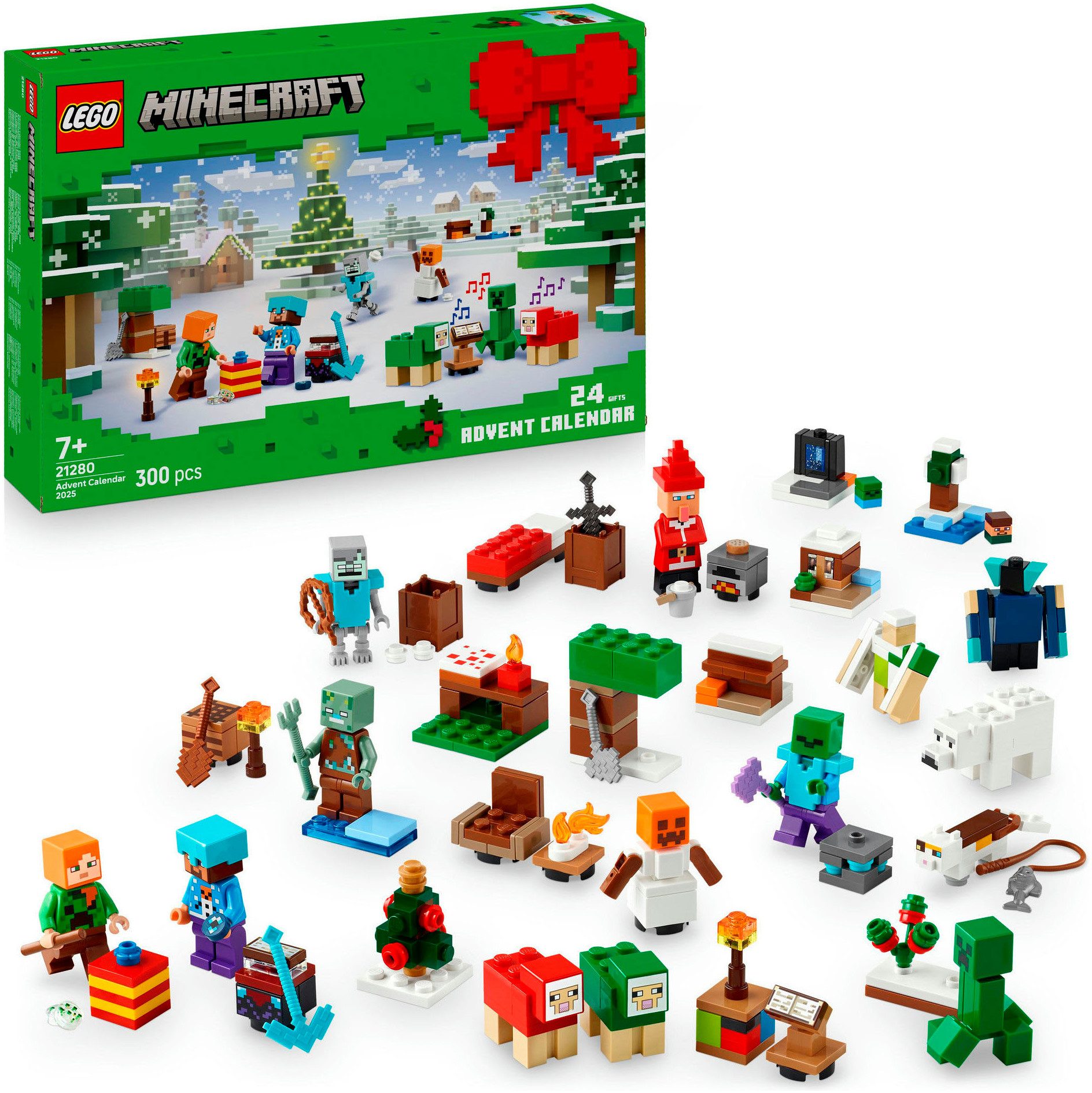 LEGO® Адвент-календарь игрушек Spielbausteine, (21280), LEGO Minecraft (300-tlg), Made in Europe