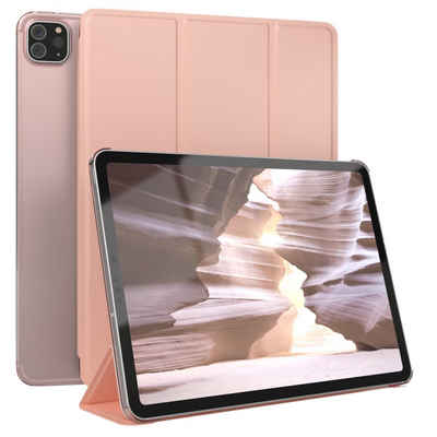 EAZY CASE Tablet-Hülle Smart Case für iPad Pro 11" 1. 2. 3. 4. Generation 11 Zoll, Tabletschutz Tabletcase kratzfeste Schutzabdeckung Flip Etui Rosé Gold