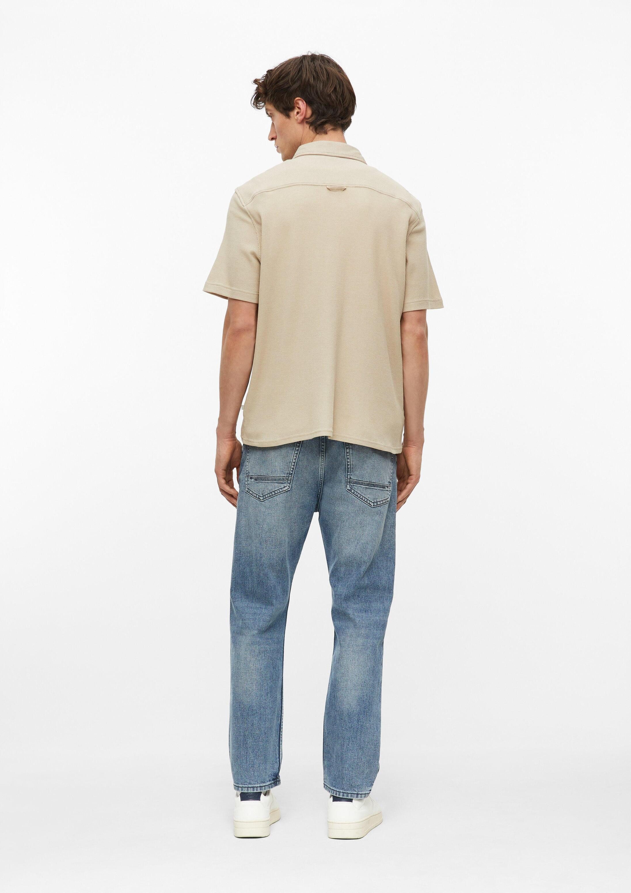 s.Oliver Kurzarmhemd Hemd Relaxed Fit: Kurzarmhemd aus Waffelpiqué