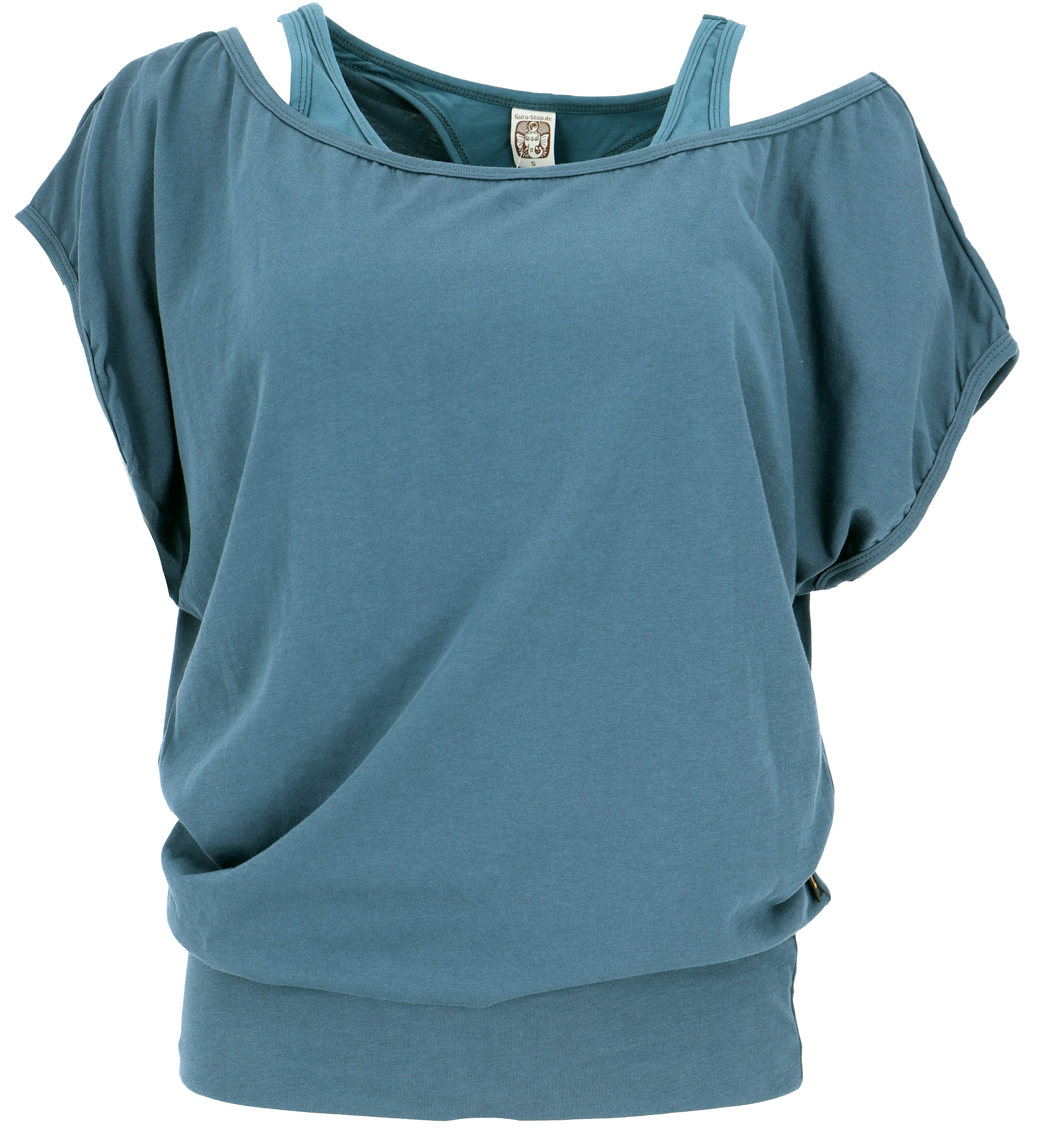 Guru-Shop T-Shirt Lagentop, Bio Baumwolle Yogashirt mit.. alternative Bekle günstig online kaufen