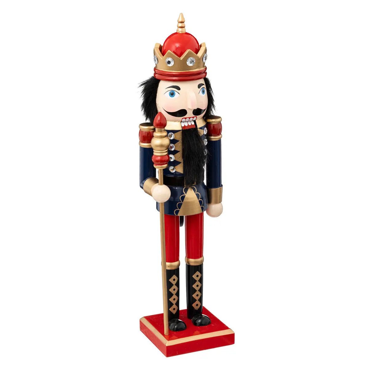 Atmosphera Créateur d'intérieur Weihnachtsfigur Nussknacker Weihnachtsfigur, H. 38 cm (Deko-Objekt, Deko-Objekt)