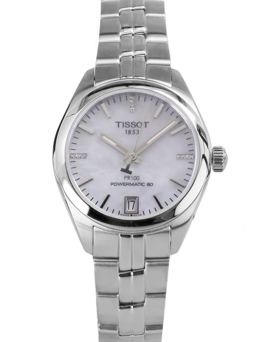 Tissot Automatikuhr Damen Uhr 33 mm Ø T1012071111600 PR100 Powermatic 80 Neu PR100 Powermatic 80, Saphirglas, Glasboden, Gangreserve bis 80 Std.