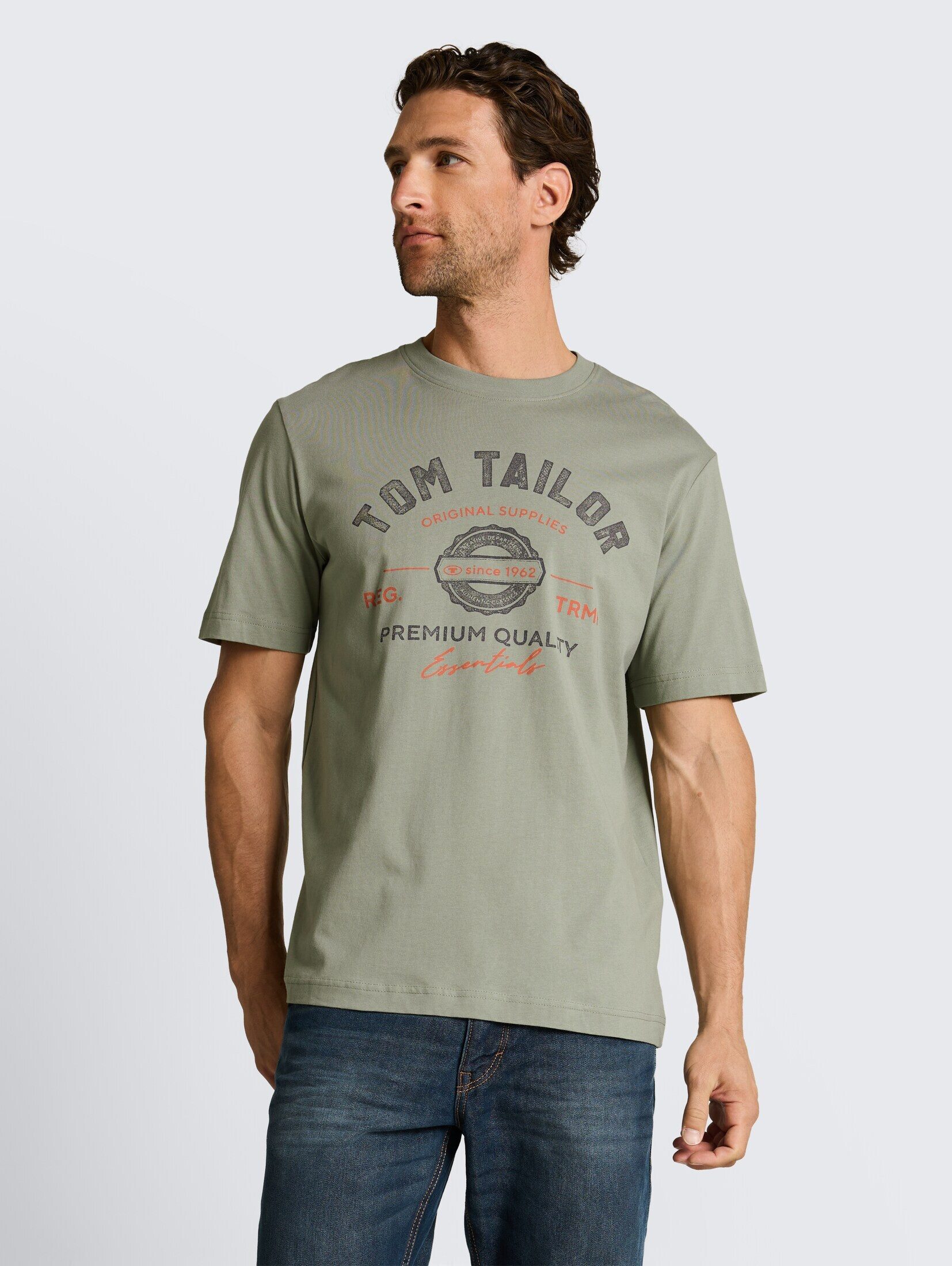 TOM TAILOR T-Shirt T-Shirt T-Shirt mit Logo-Print günstig online kaufen