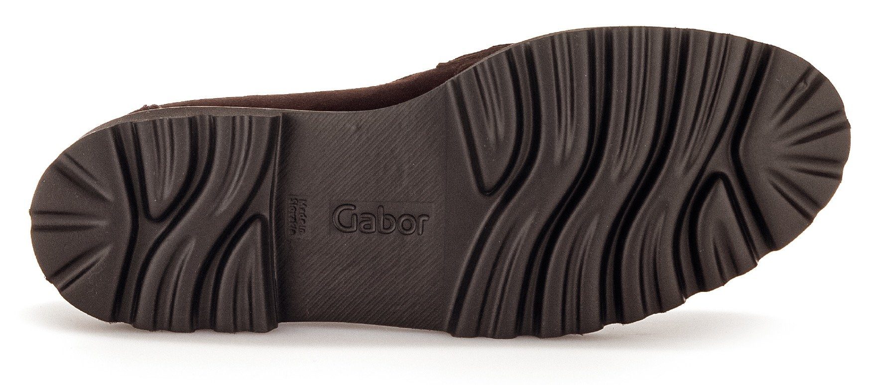 Best dunkelbraun-goldfarben Slipper mit Gabor Fitting-Ausstattung