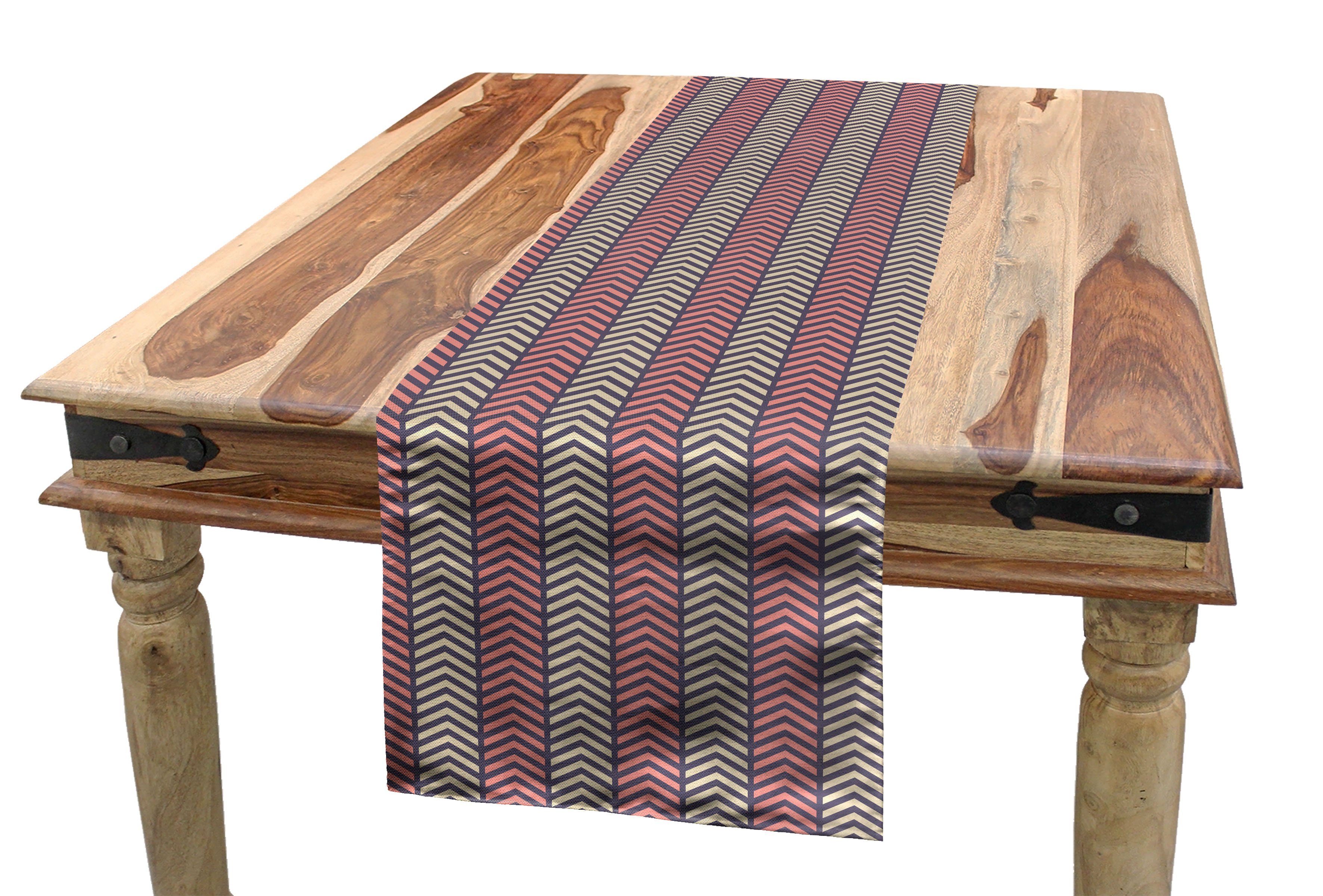 Tischläufer, Abakuhaus Rechteckiger Design Tischläufer Esszimmer Herringbone inspiriertes Küche Dekorativer Pfeil
