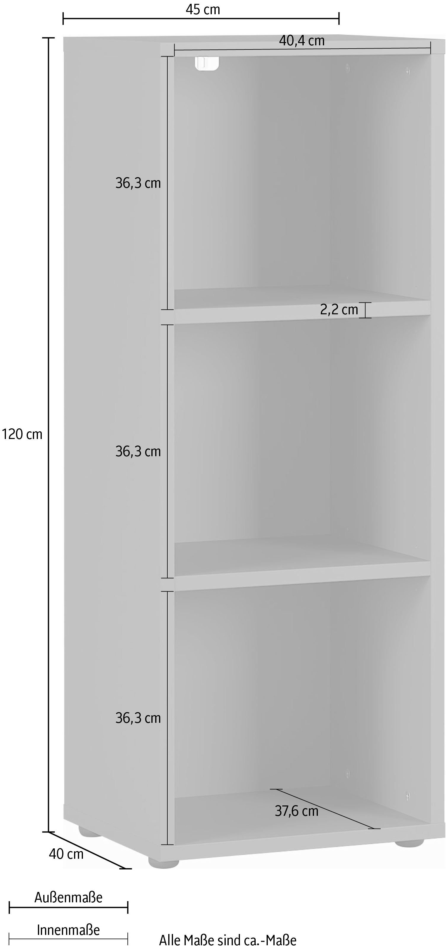 GERMANIA Aktenregal GW-Agenda Aktenregal, mit verstellbaren Einlegeböden, Breite 45 oder 80 cm, Made in Germany