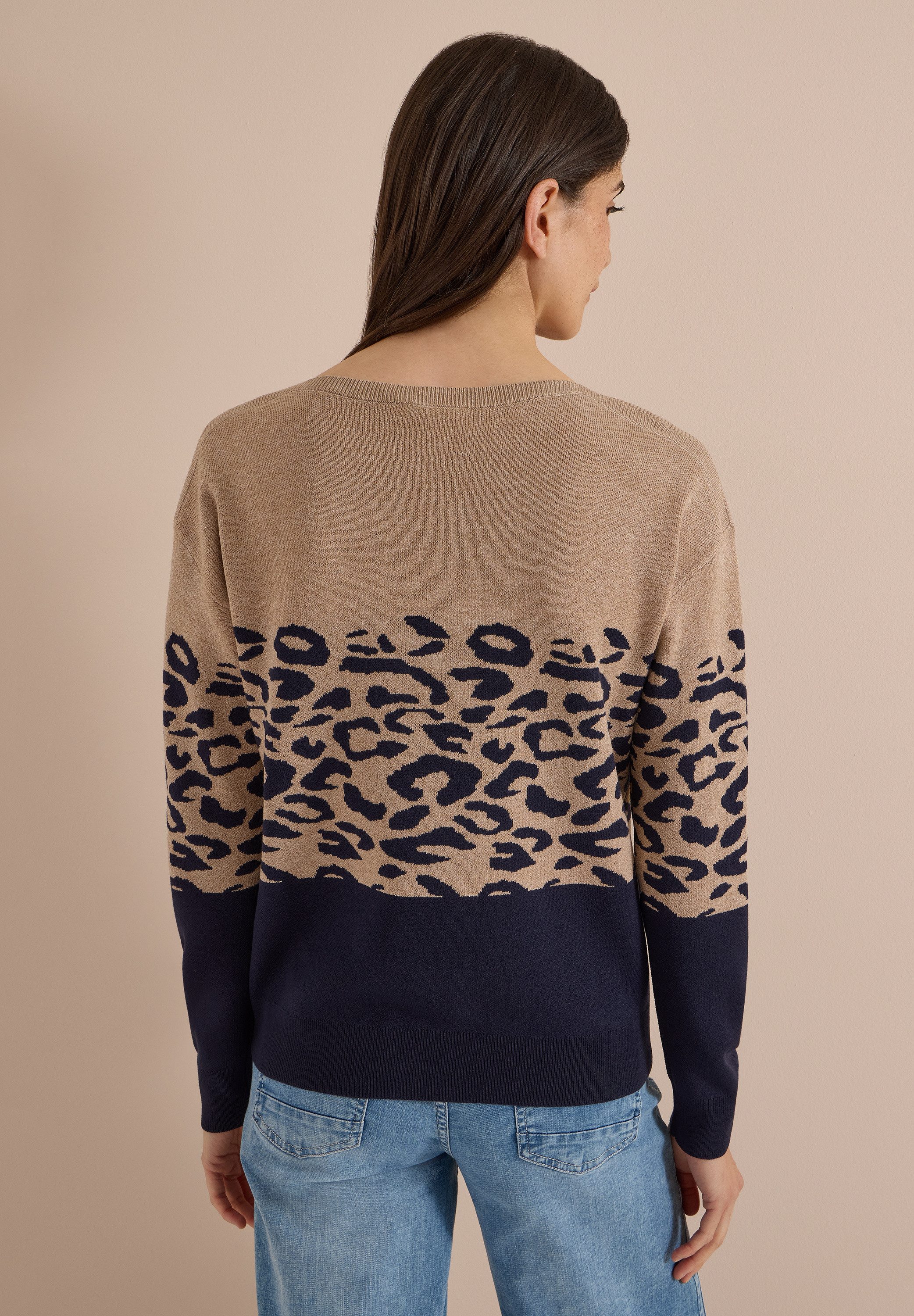 CECIL Strickpullover mit Rundhalsausschnitt