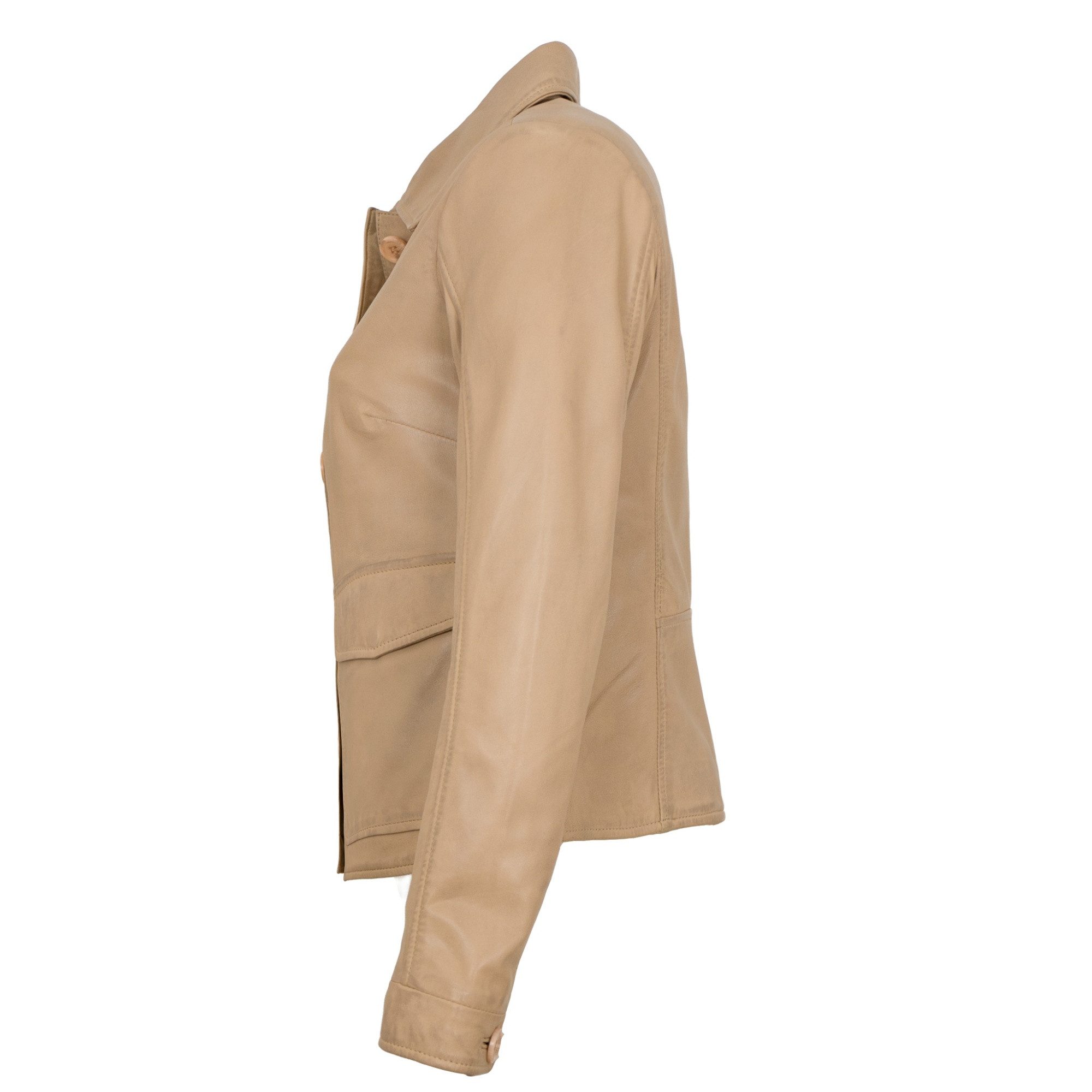 Jilani Lederjacke Wanja Jilani - Damen Lederjacke Lammnappa beige