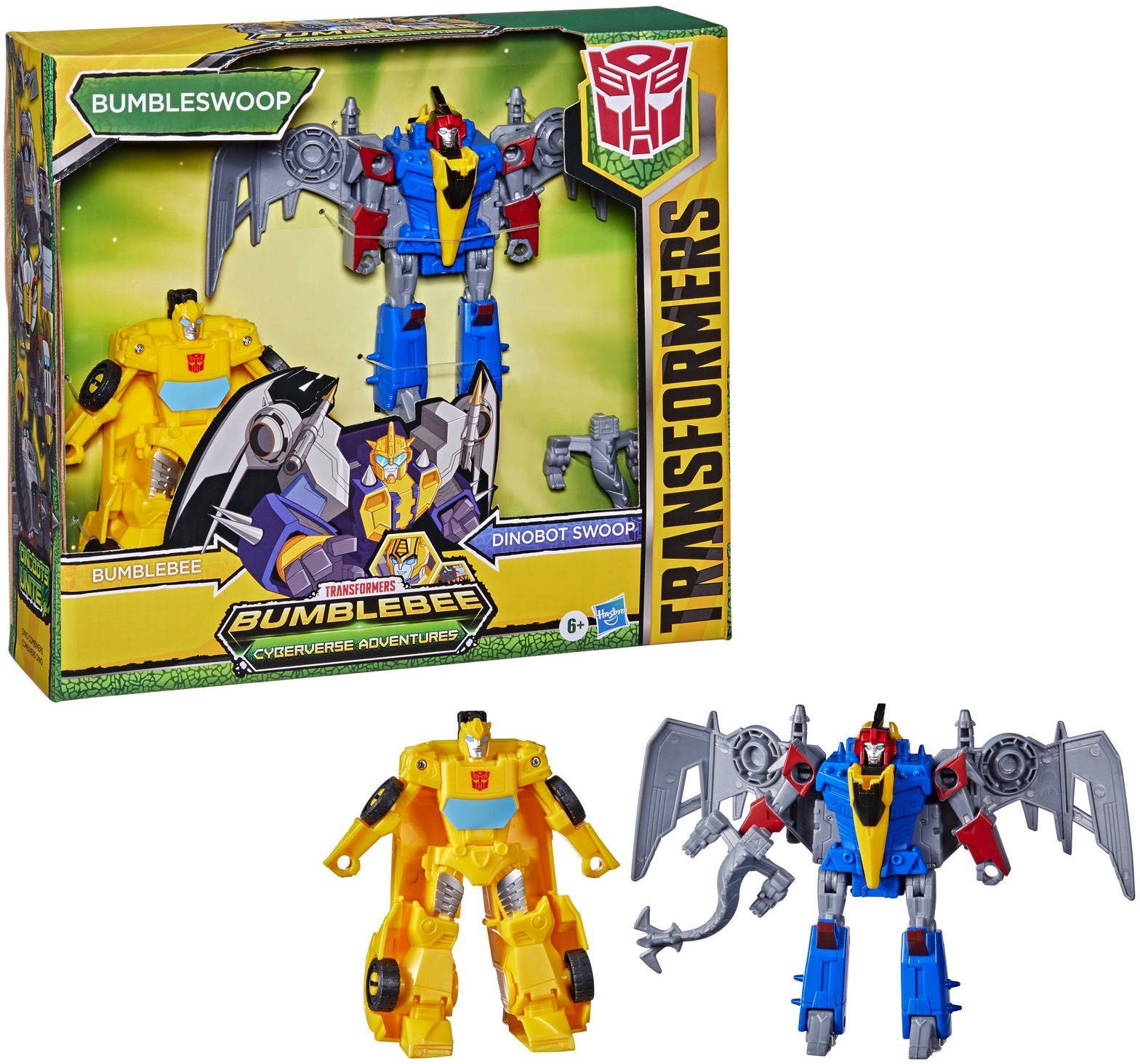 Hasbro Actionfigur »Transformers Bumblebee Cyberverse Adventures - Dino  Combiners Bumbleswoop« online kaufen | OTTO