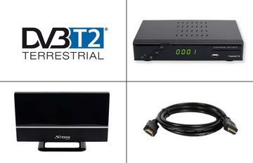 EasyOne 740 HD freenet TV DVB-T2 HD Receiver (2m HDMI Kabel, passive DVB-T2 Antenne)