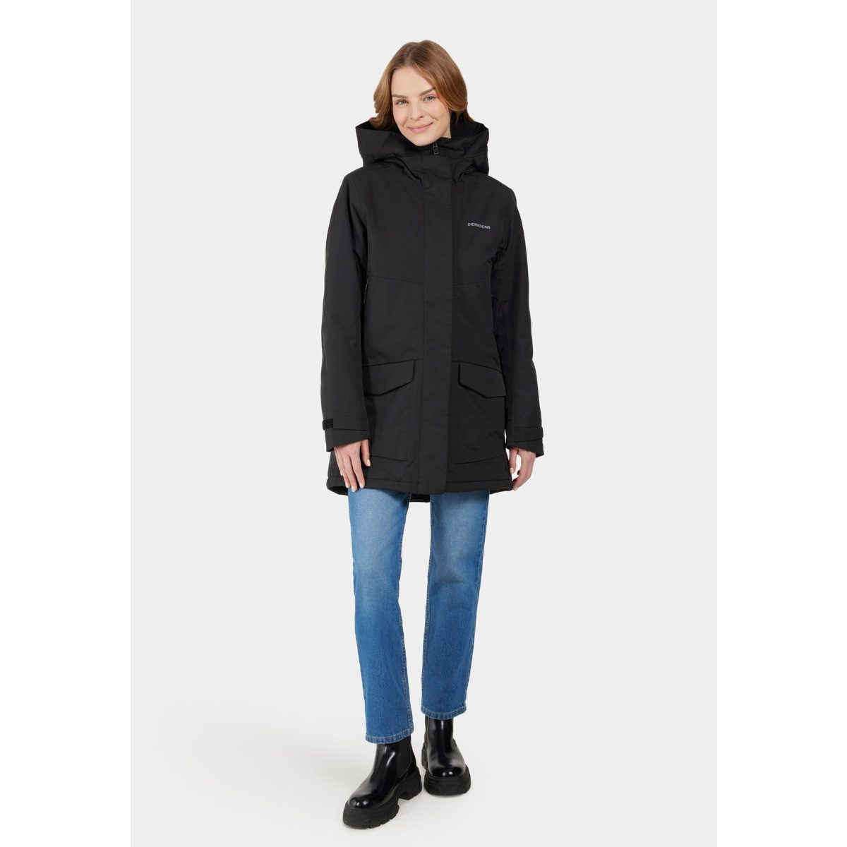 Didriksons Parka Frida Damen Winterjacke, Wintermantel, Regenmantel, Kapuzenjacke, Funktionsjacke