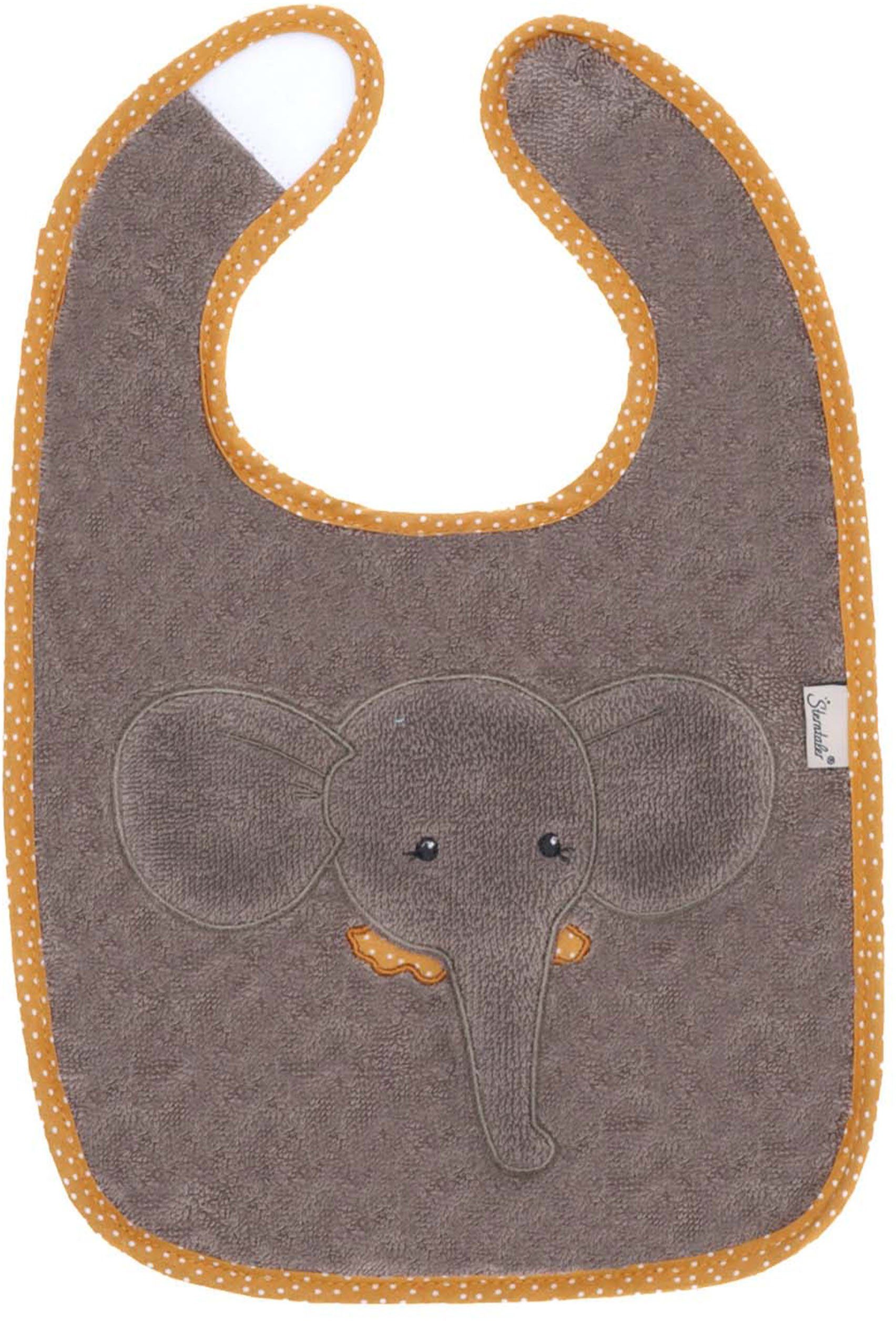 [100 % neu] Sterntaler® Lätzchen Klettlätzchen, Eddy Elefant