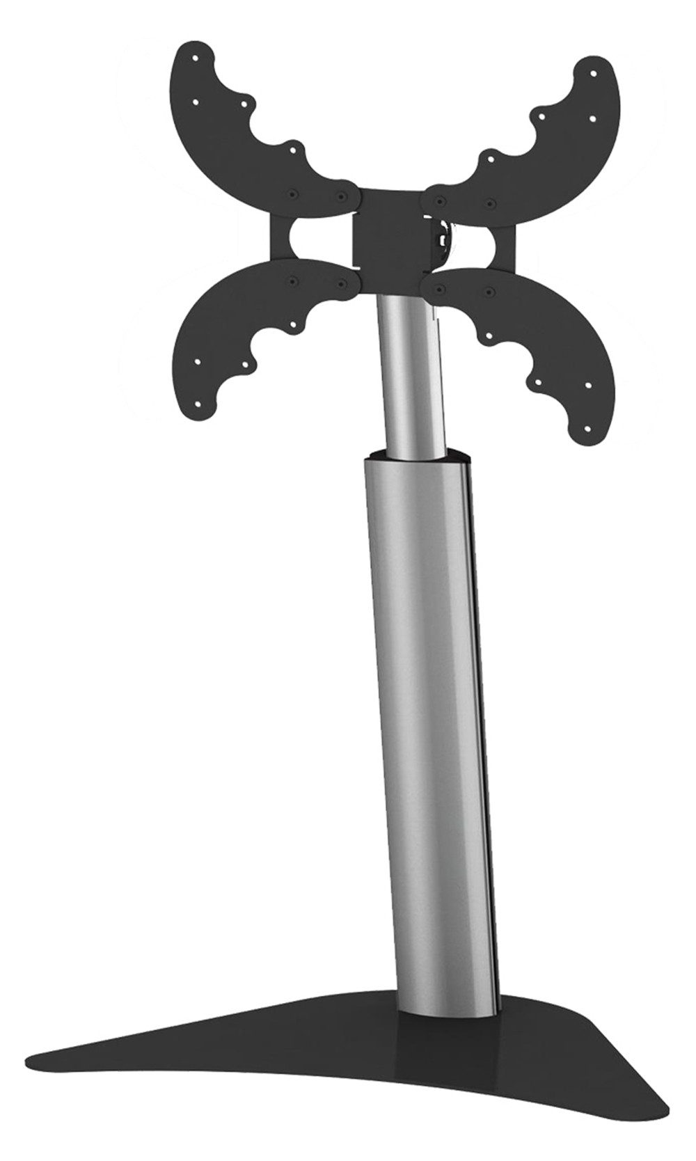 VCM TV-Ständer TV Standfuß Wohnzimmer Coscal H. 48 x B. 55 x T., (1, Fernseh Ständer höhenverstellbar 48-64 cm, Fernsehstand, TV-Rollwagen)