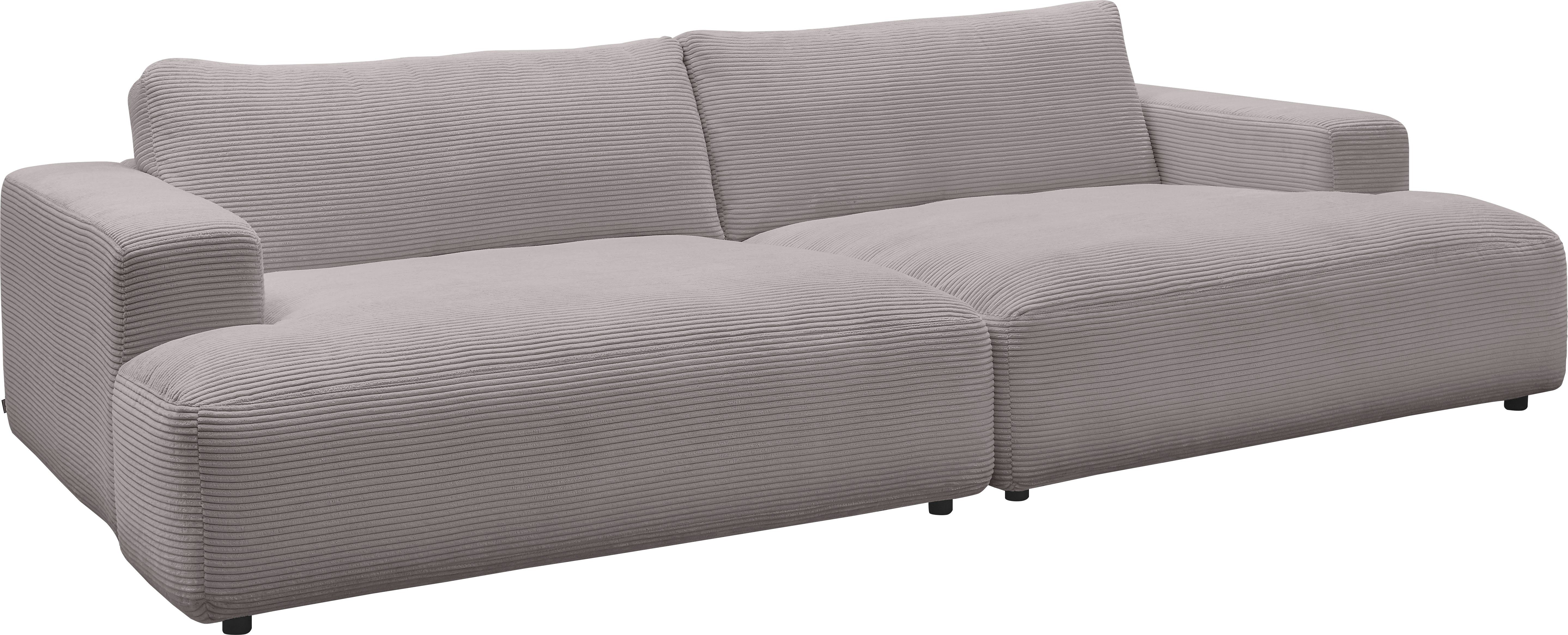GALLERY M branded by Breite Cord-Bezug, 292 Loungesofa Lucia, Musterring cm grey