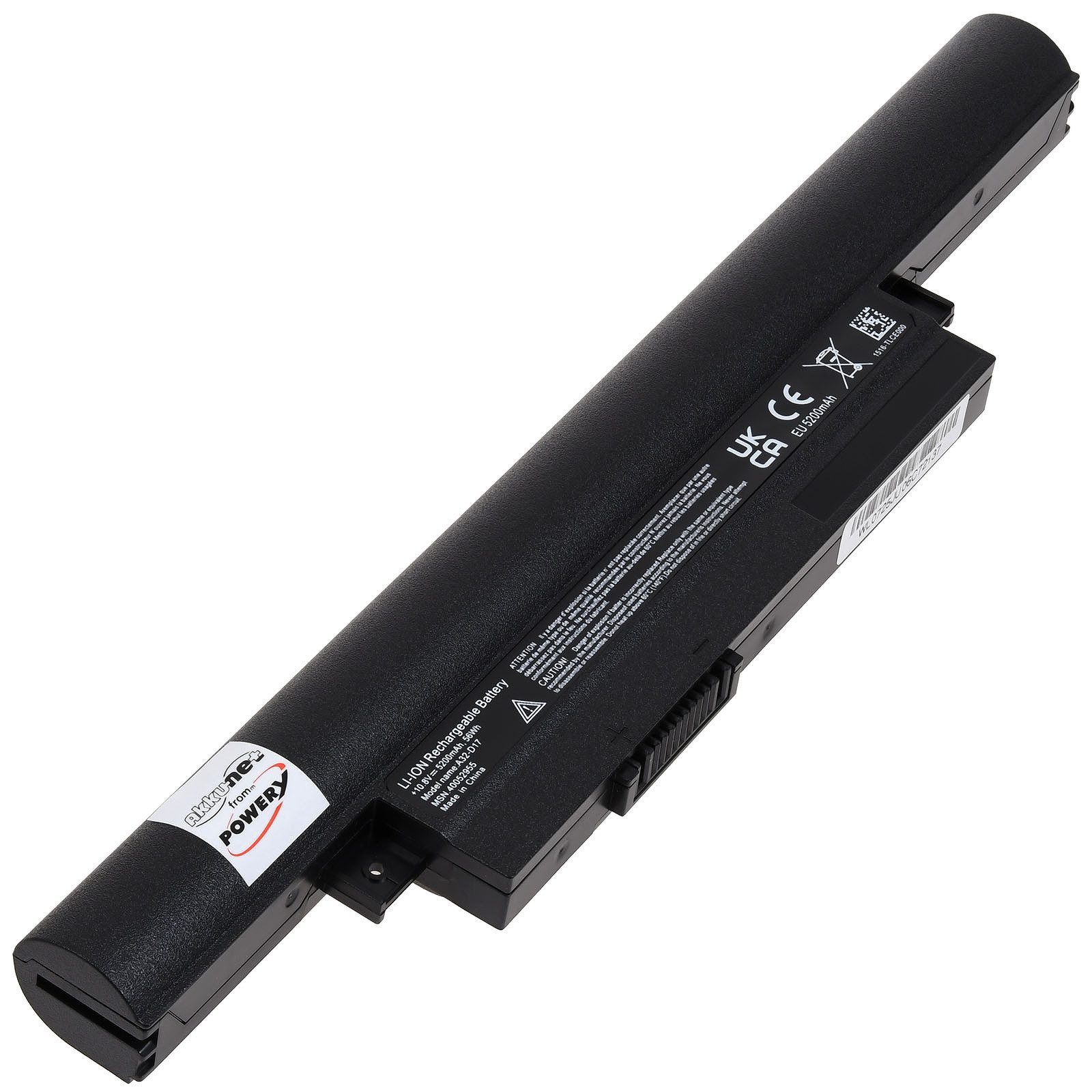 Powery Akku für Medion Akoya E7419, E7420 10,8V Version Laptop-Akku 5200 mAh (10.8 V)