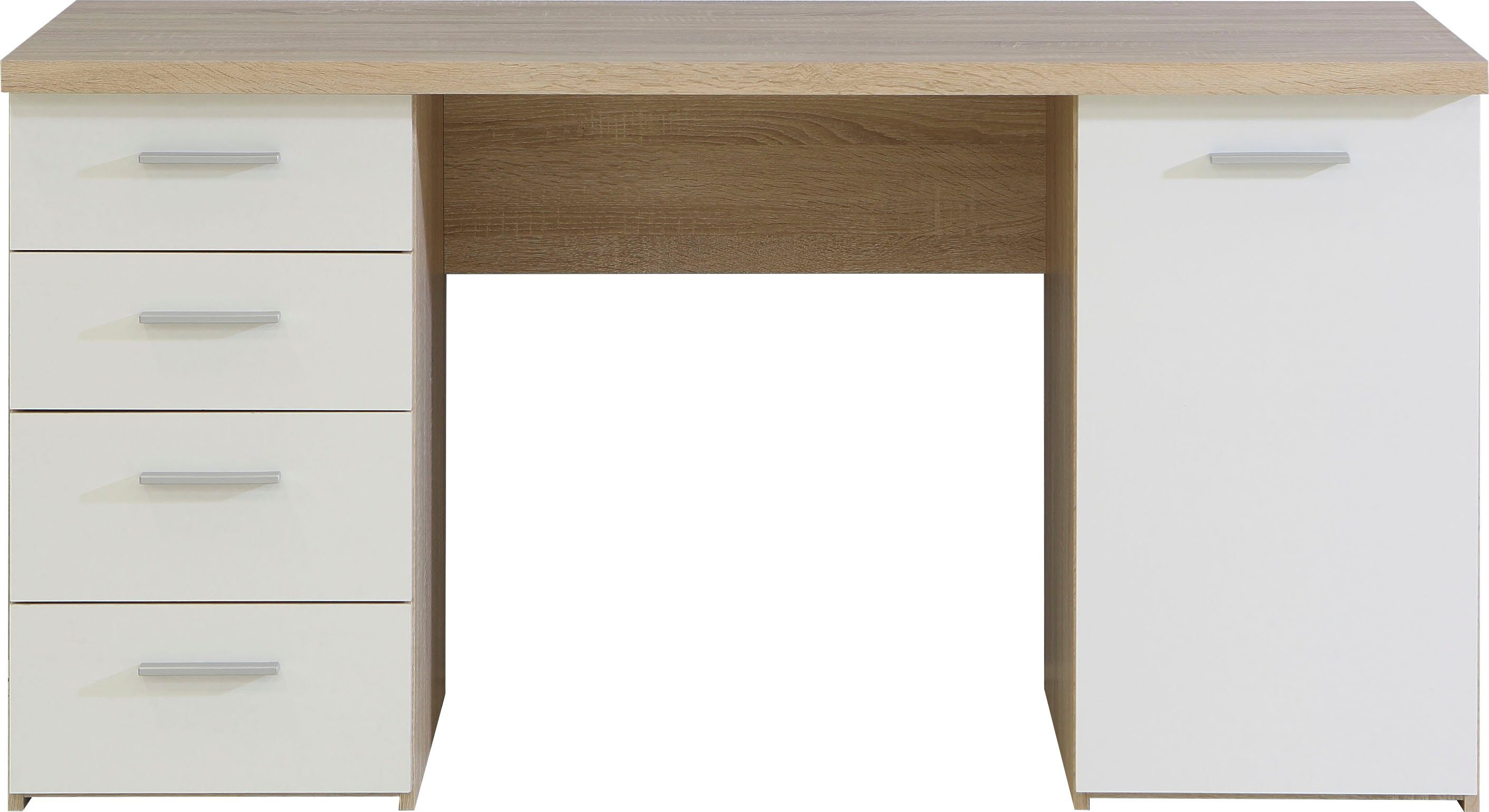 FORTE Schreibtisch Netta, Breite 145 cm, mit Schubladen