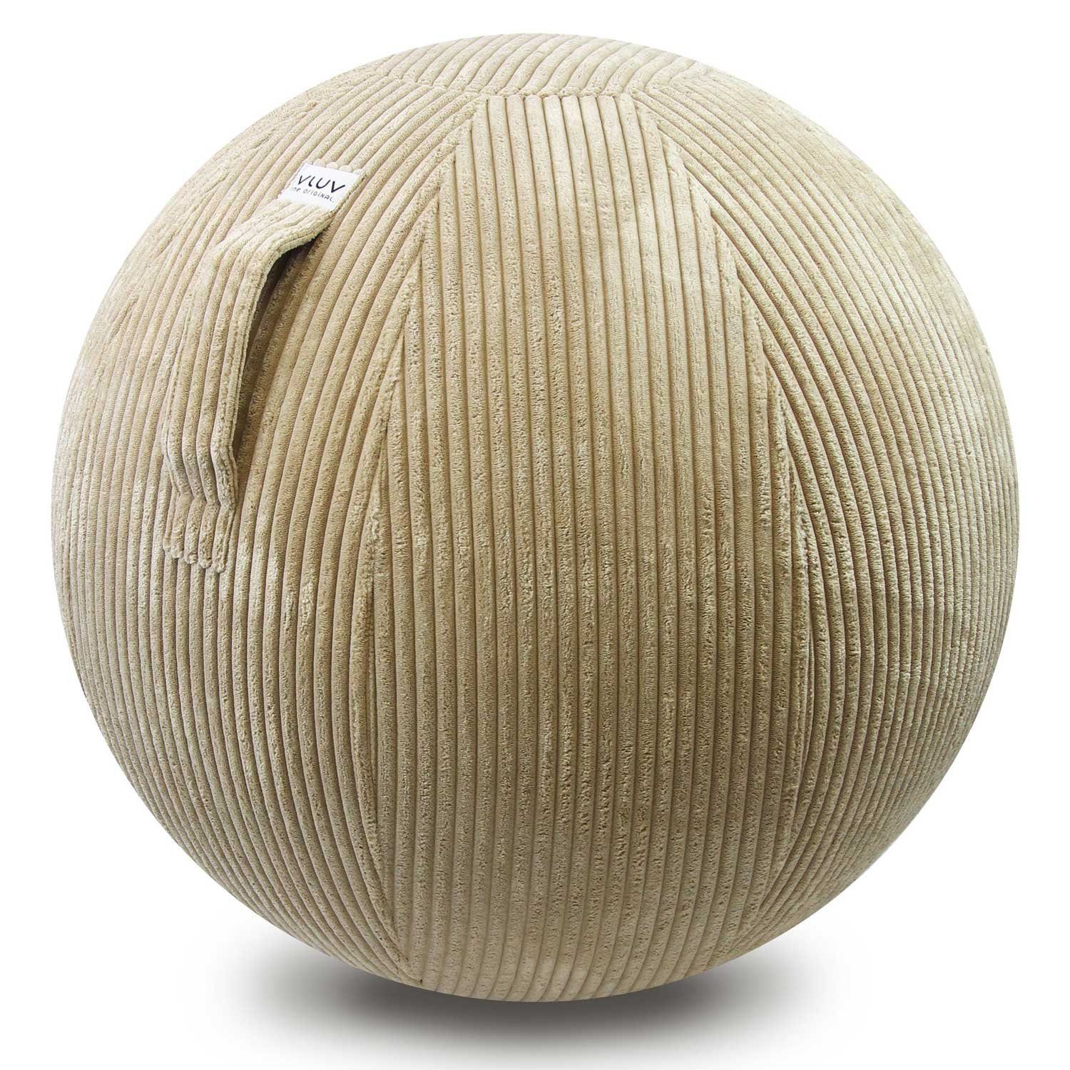 VLUV Stuhl Sitzball Vlip 60-65 cm beige Breitcord