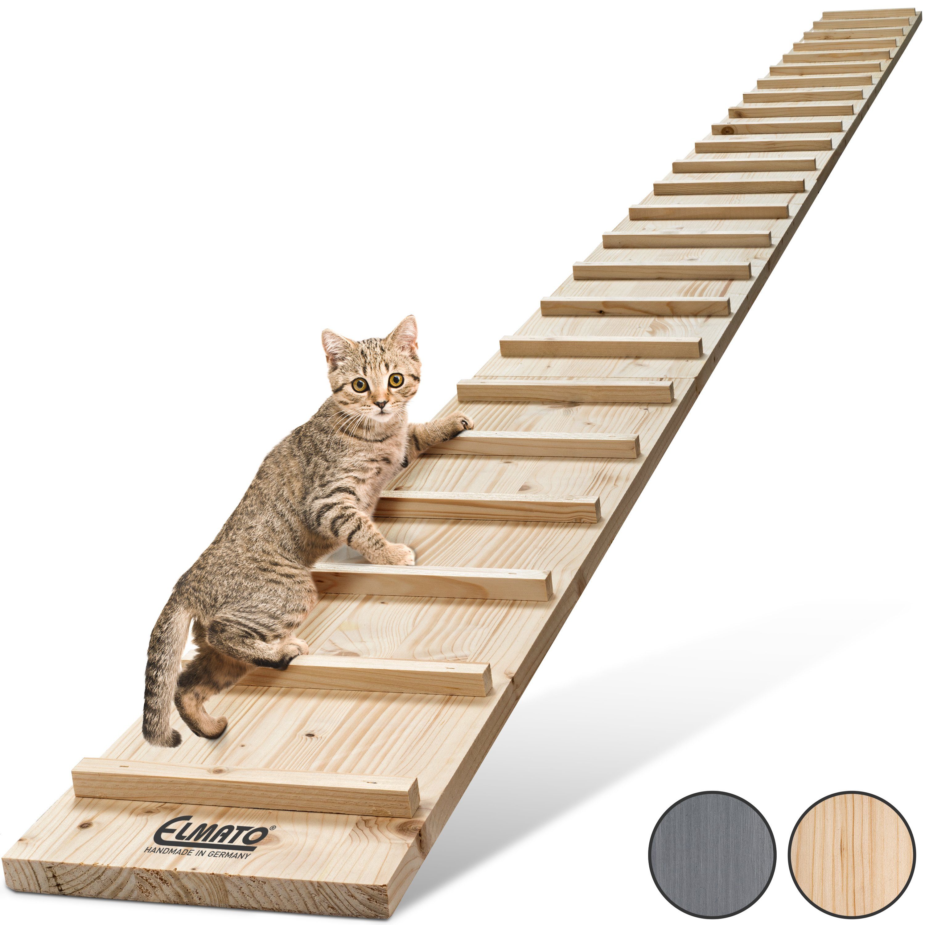 ELMATO Haustiertreppe Elmato 13017 Katzentreppe erweiterbar (4 Meter mit 3 Verbindungsst)