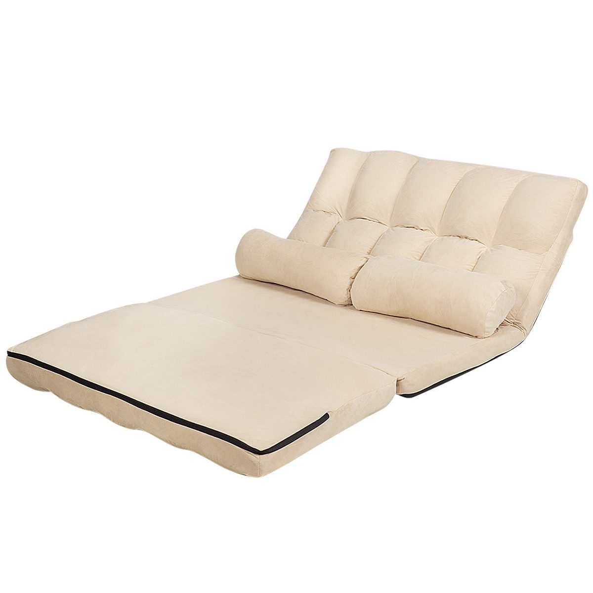 COSTWAY Schlafsofa, mit Bettfunktion, 2 Sitzer,klappbar, günstig online kaufen