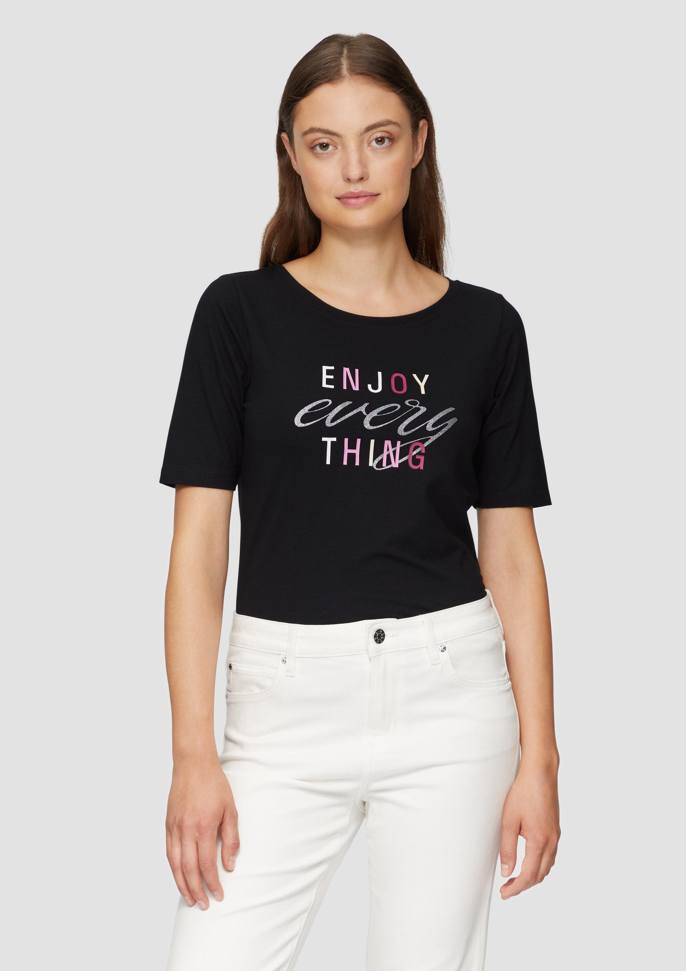 s.Oliver Kurzarmshirt T-Shirt im Slim Fit günstig online kaufen