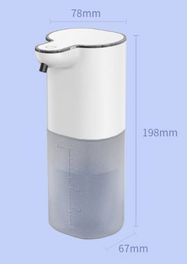 Gontence Seifenspender Seifenspender, USB aufladbarer Schaumseifenspender, Wandbefestigung, (1-tlg)