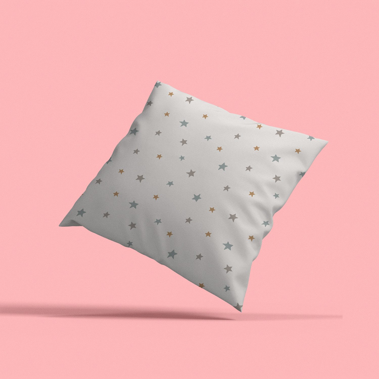 queence Dekokissen Bunte Sterne, Kissenhülle mit HD Premium Druck, geruchsneutral, 40x40cm