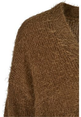 URBAN CLASSICS Strickjacke Damen Ladies Feather Cardigan (1-tlg)