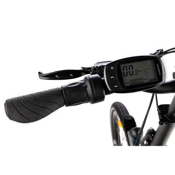 Lacros E-Bike Wisper 705 E-Bike XL - 26" - 7 Gänge Shimano - Matblau, (1 tlg)