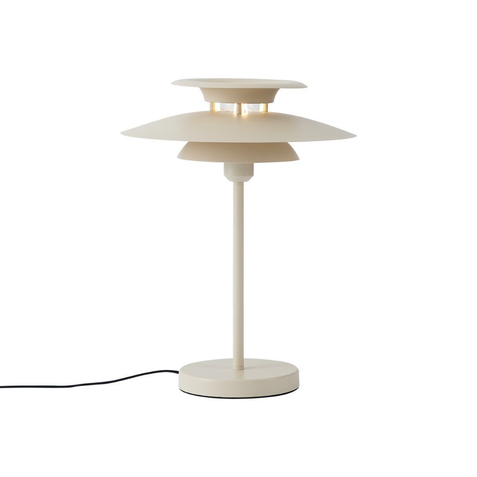 Qazqa Tischleuchte Pauly, ohne Leuchtmittel, Warmweiß, QAZQA Tisch­leuchte, e27, Beige, Stahl, Retro