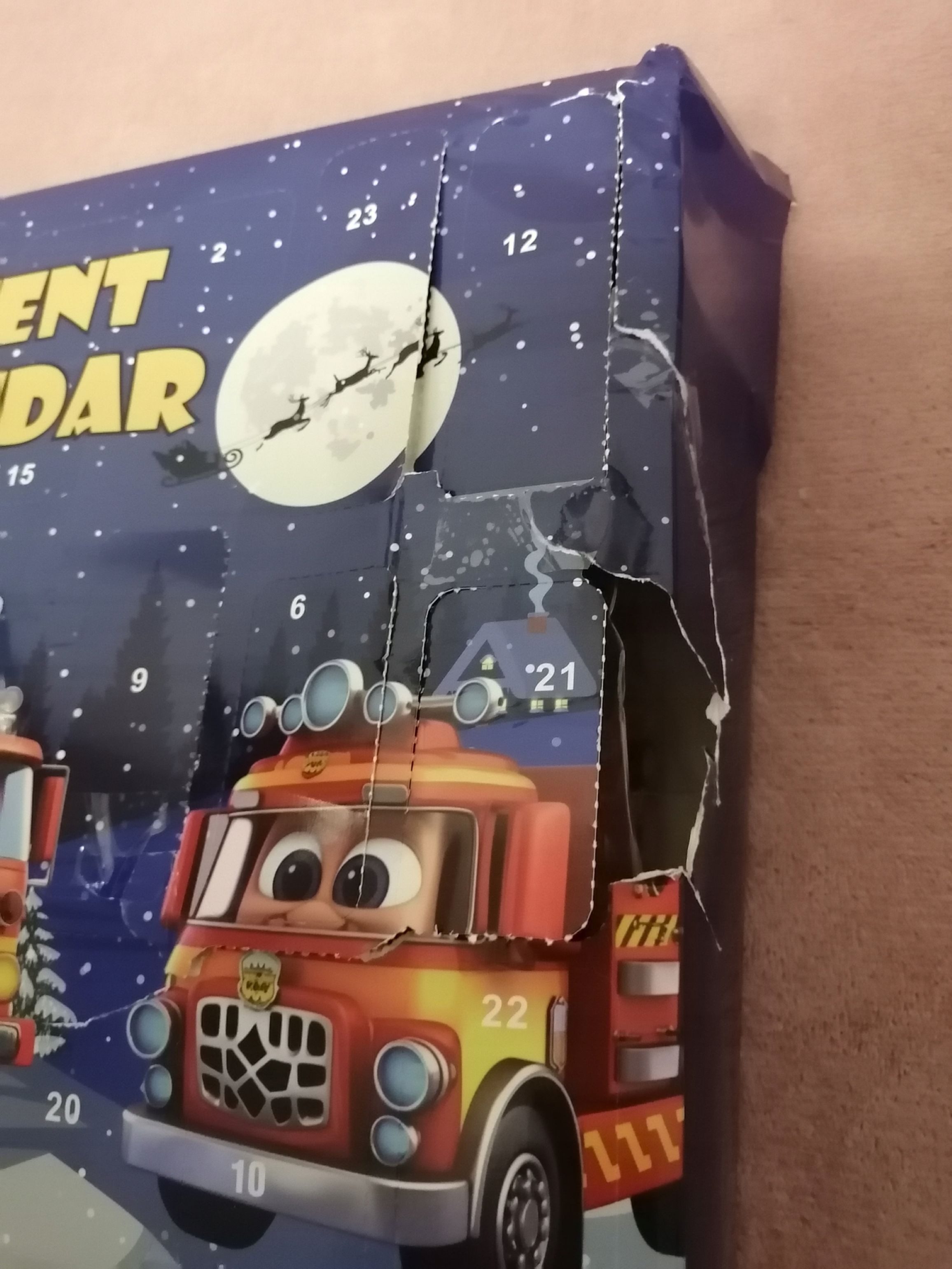 Festivalartikel Adventskalender Adventskalender Feuerwehr mit 24 Fahrzeugen & Spielmatte – Geschenkide (1-tlg)